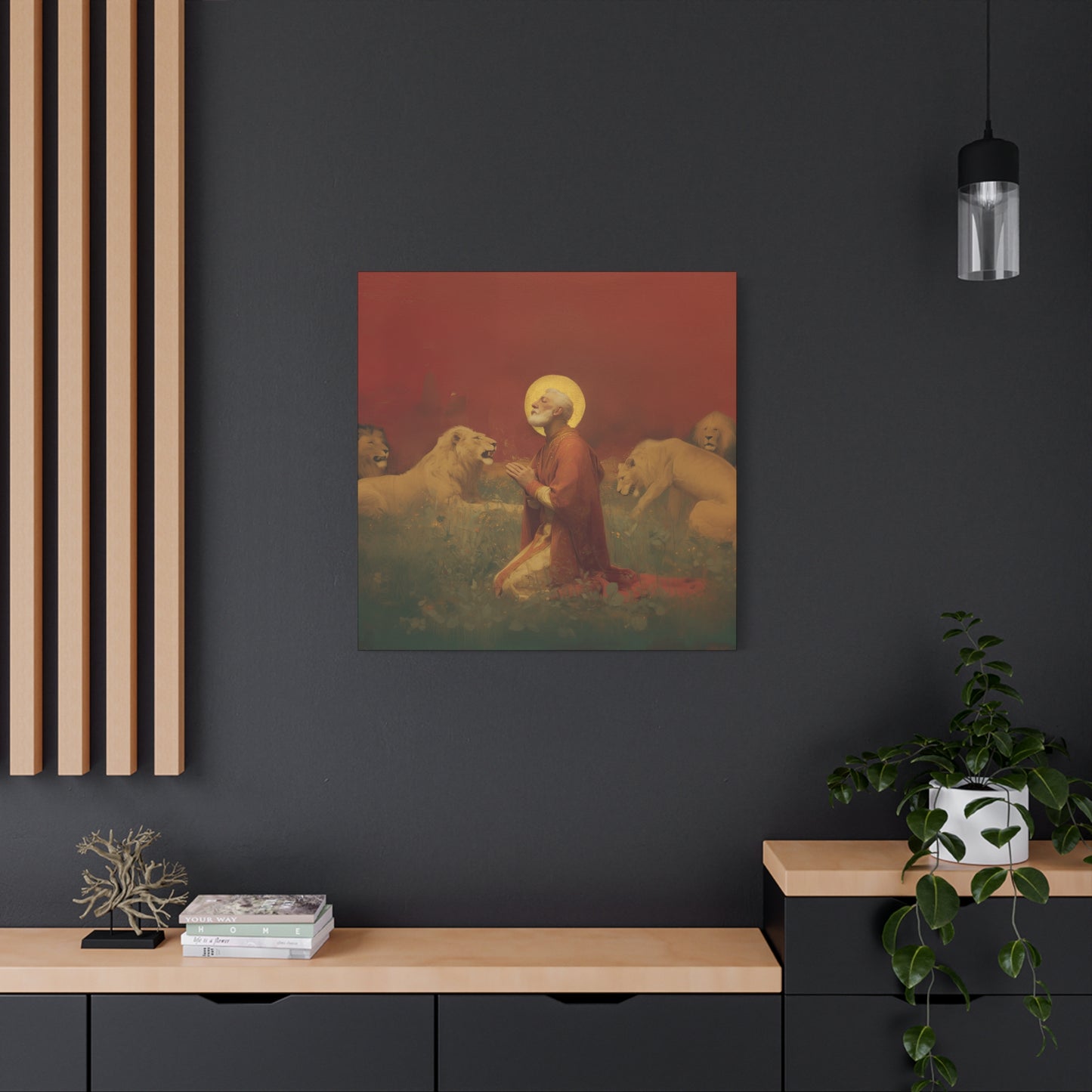 Saint Ignatius of Antioch - Museum Wrapped Canvas - Sanctified Souls Print - Religious Art for your Home - Catholic Patron Saint Art