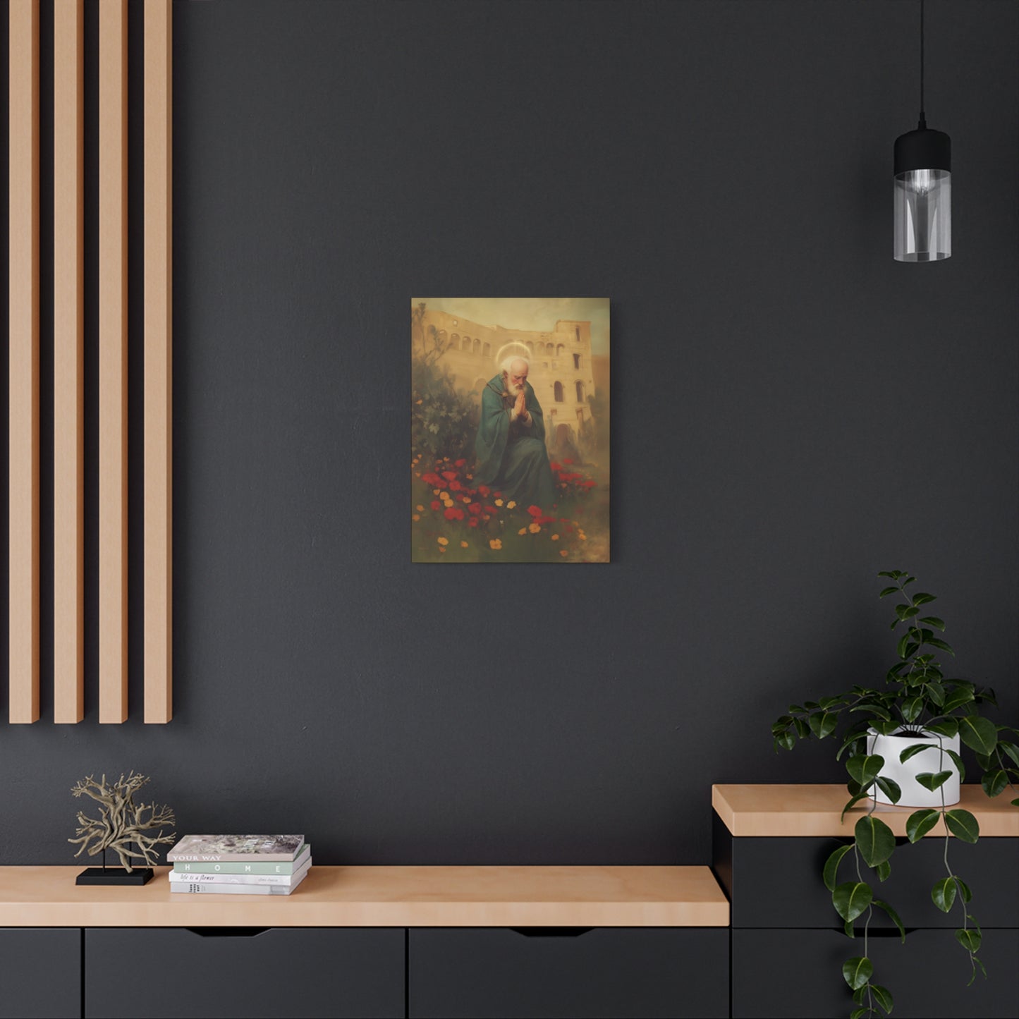 Saint Cyprian - Multiple Sizes - Catholic Home art - Museum Wrapped Canvas - Sanctified Souls Print - Catholic Martyr Art
