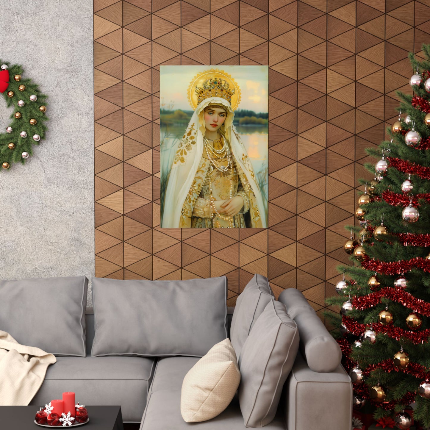 Saint Olga of Kyiv - Sanctified Souls Print - Multiple Sizes - Premium Posters - Catholic Art - Christian painting