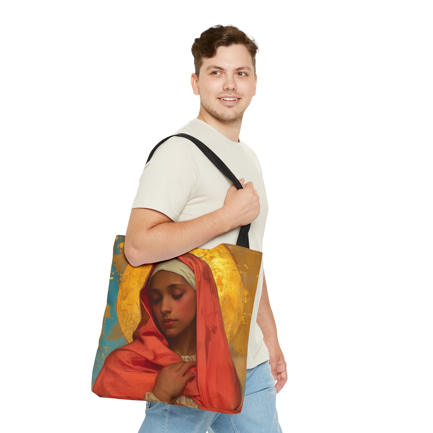 Saint Lea of Rome Tote Bag - Purse - Three sizes - Large Medium Small Faith Art Bag - Catholic faith inspired carry-all purse - Double Sided