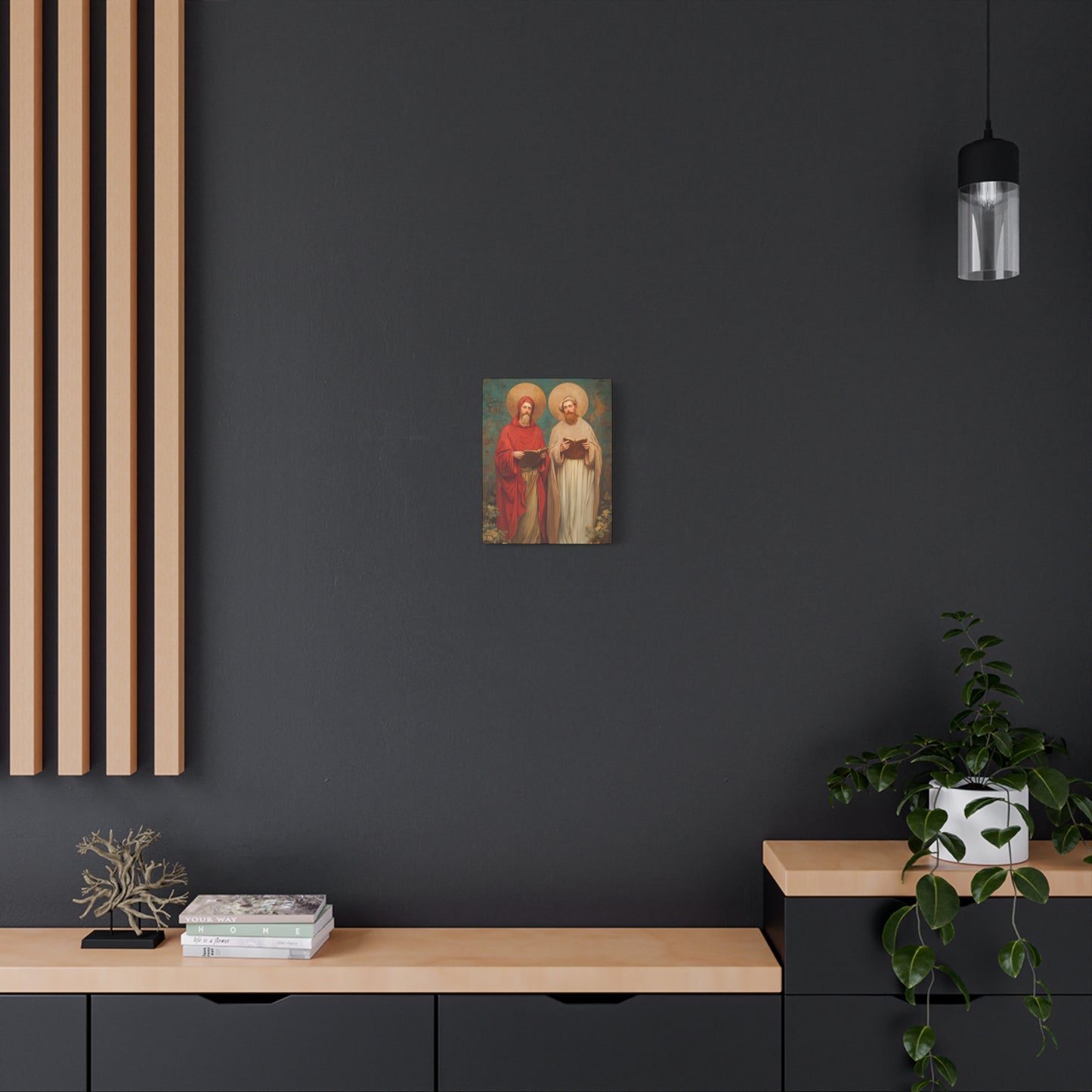 Saints Cosmas and Damian - Multiple Sizes - Catholic Home art - Museum Wrapped Canvas - Sanctified Souls Print - Catholic Martyr Art