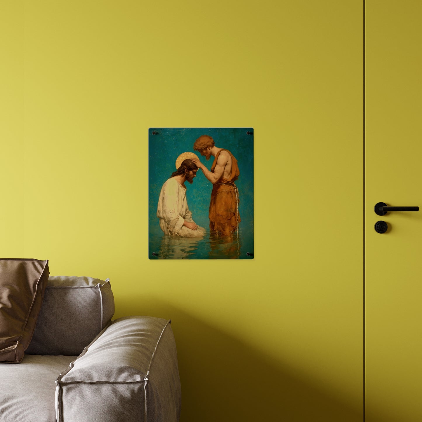 Saint John the Baptist, The Prophet and the Promise - Acrylic Wall Art Panel - Ready to Hang Acrylic Print - Catholic Saint Art