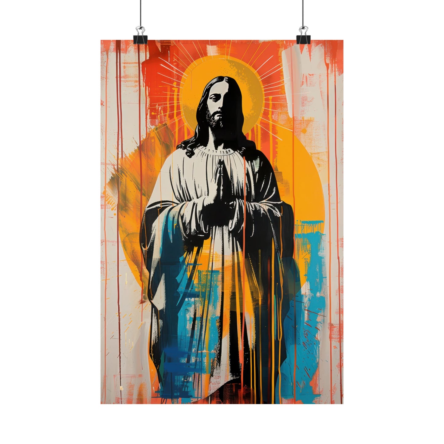 Jesus, King of Peace and Light - Sanctified Souls Print - Multiple Sizes - Premium Posters - Catholic Art - Christian painting