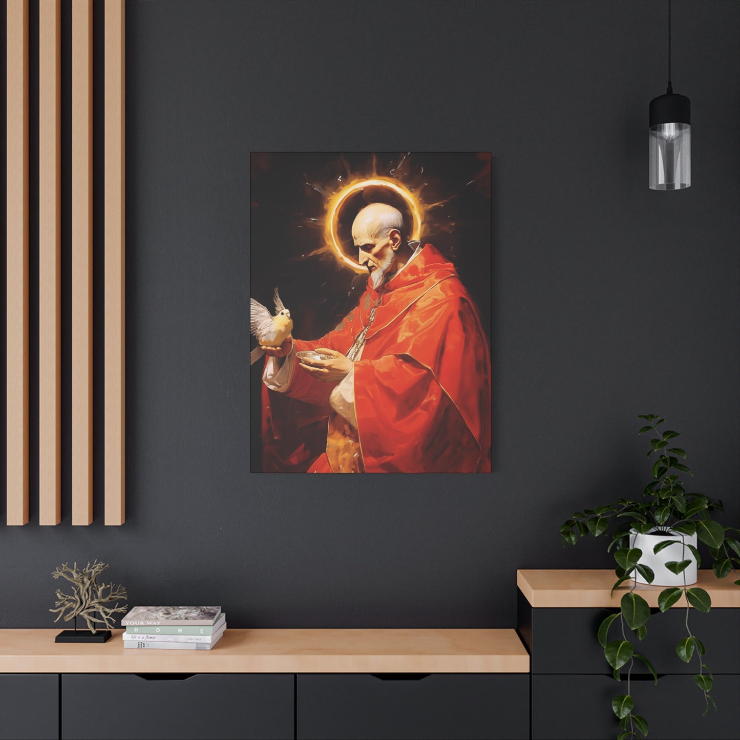 Pope Saint Gregory the Great - Museum Wrapped Canvas - Sanctified Souls Print - Religious Art for your Home