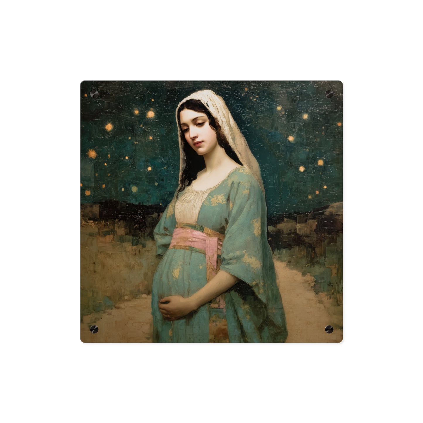 Our Lady of 'O' - Our Lady of Expectation - Mother Mary - Marian Art - Wall Art Panel - Ready to Hang Acrylic Print - Catholic Art