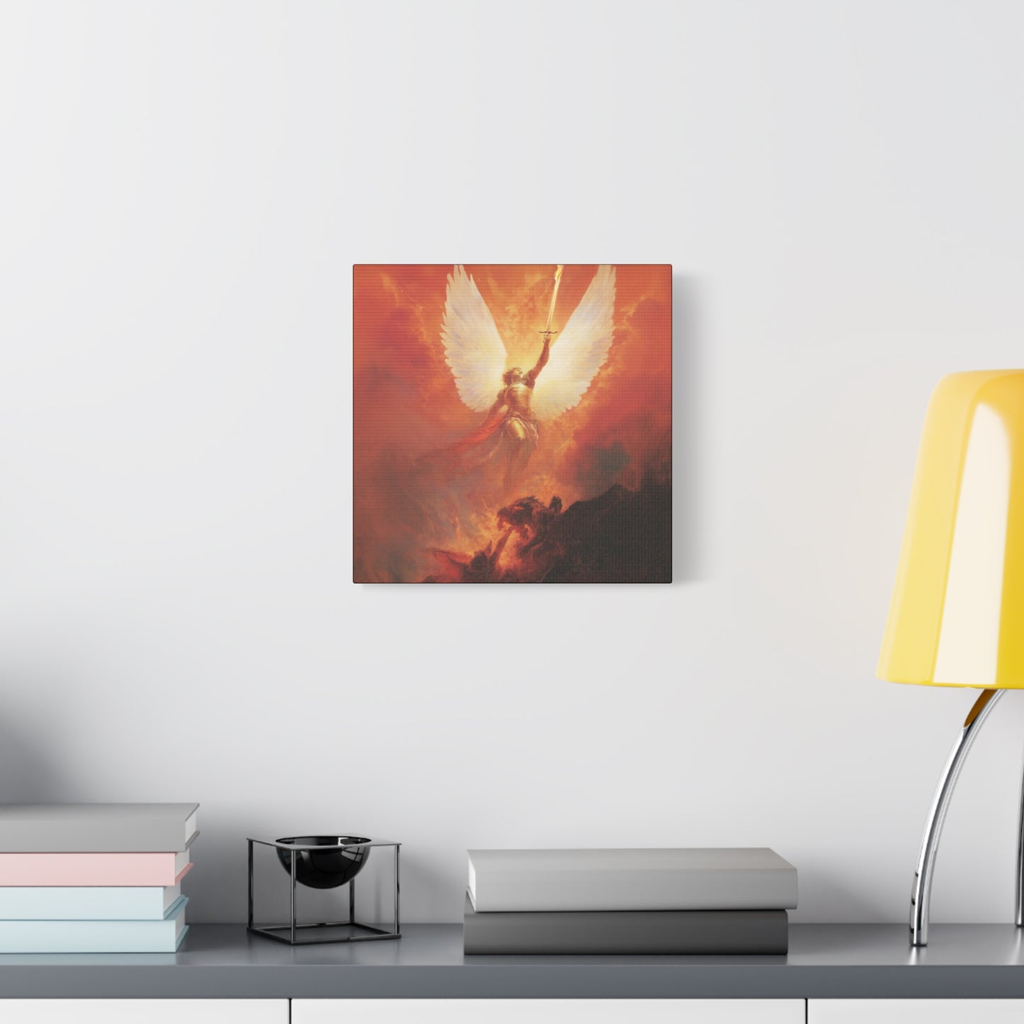 Saint Michael the Archangel - Museum Wrapped Canvas - Sanctified Souls Print - Religious Art for your Home - Angel Art - Religious