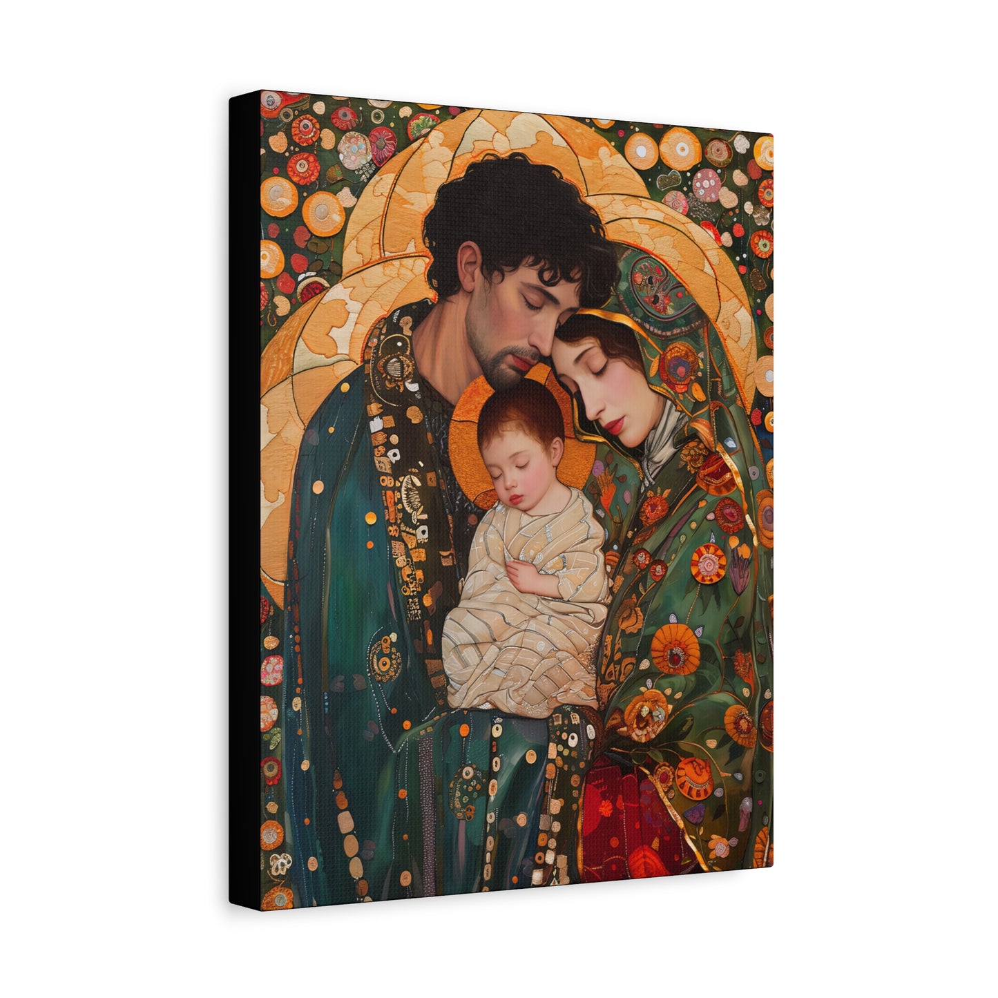 Guiding Light - The Holy Family - Museum Wrapped Canvas - Sanctified Souls Print - Religious Art - Jesus, Mary and Joseph Art