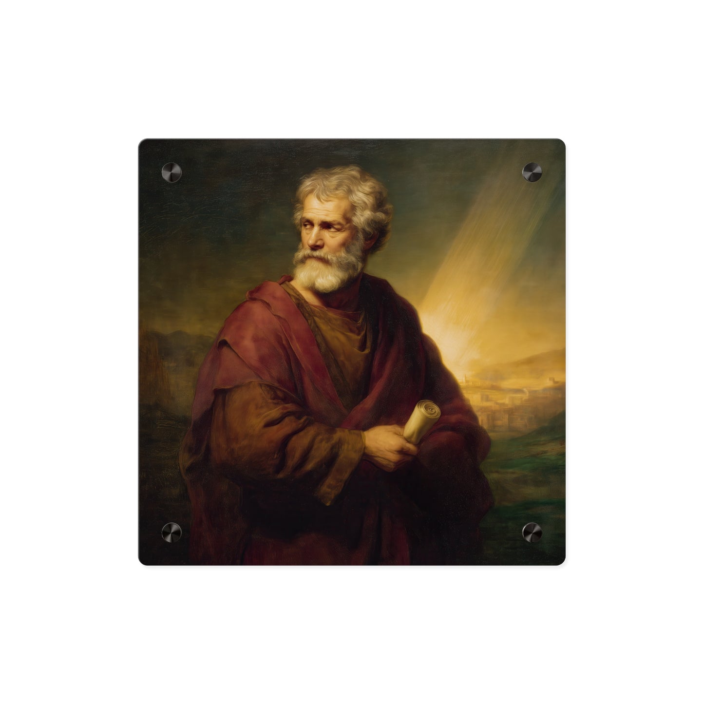 Saint Phillip Acrylic Wall Art Panel - Ready to Hang Acrylic Print - Patron Saint Art - Catholic Saint Art