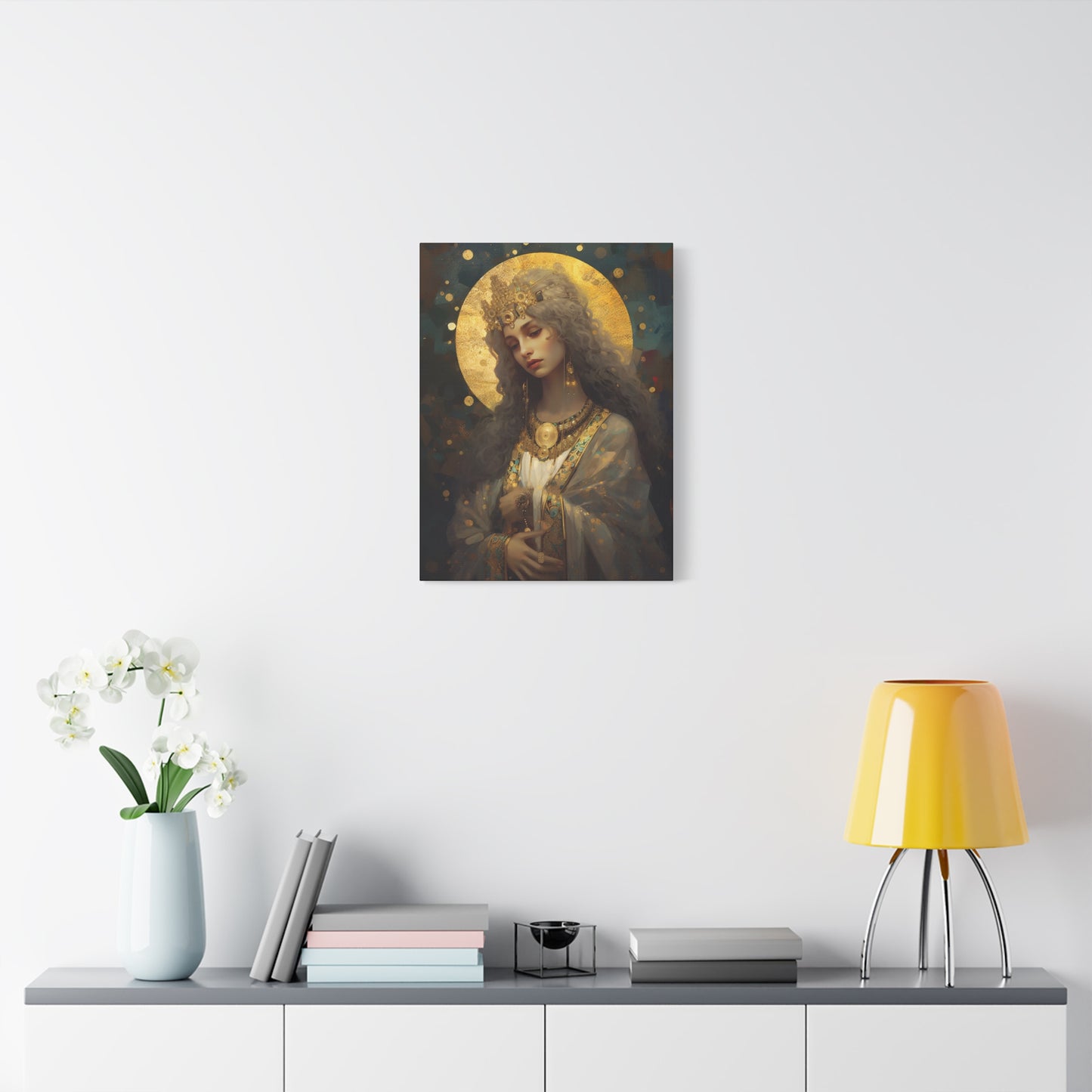 Saint Catherine of Alexandra - Museum Wrapped Canvas - Sanctified Souls Print - Religious Art for your Home