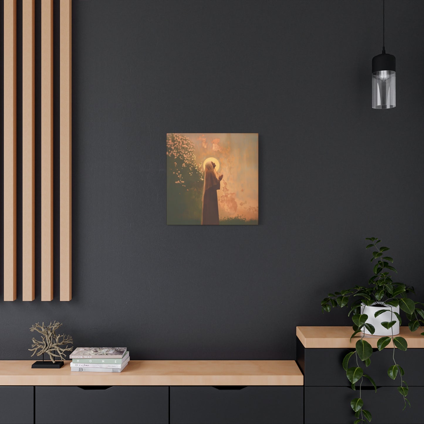 Saint Monica - Museum Wrapped Canvas - Sanctified Souls Print - Religious Art for your Home - Angel Art - Religious