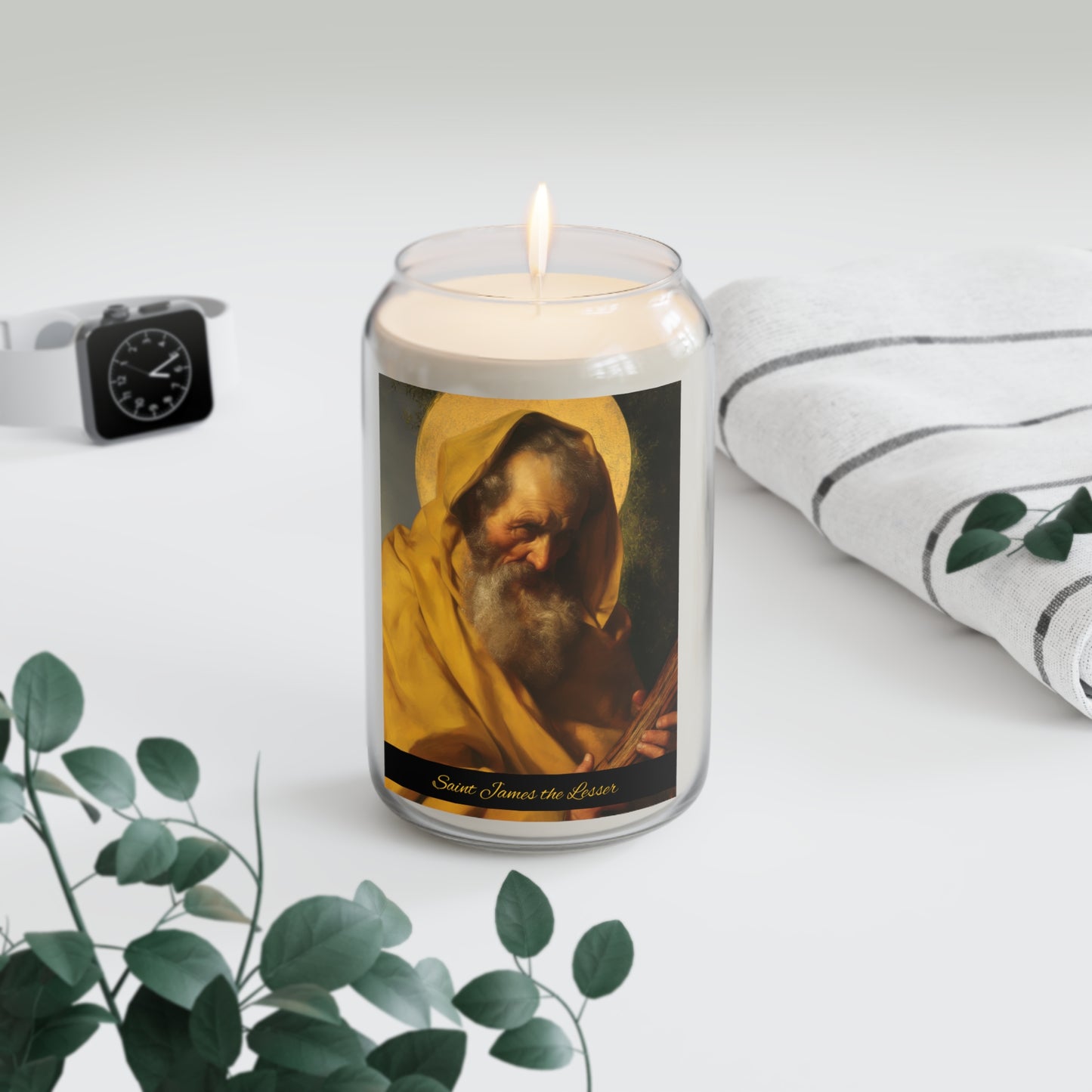 Saint James the Lesser - Apostle - Scented Prayer Candle, 13.75oz - Candle - Catholic Art - prayer room Scented Candle - Religious Saint