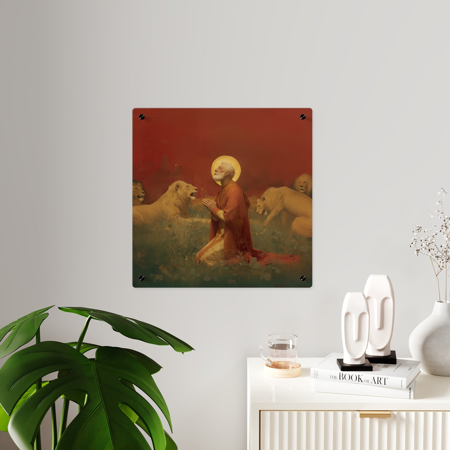 Saint Ignatius of Antioch Wall Art Panel - Ready to Hang Acrylic Print - Catholic Saint Art - Patron Saint Print - No Frame needed