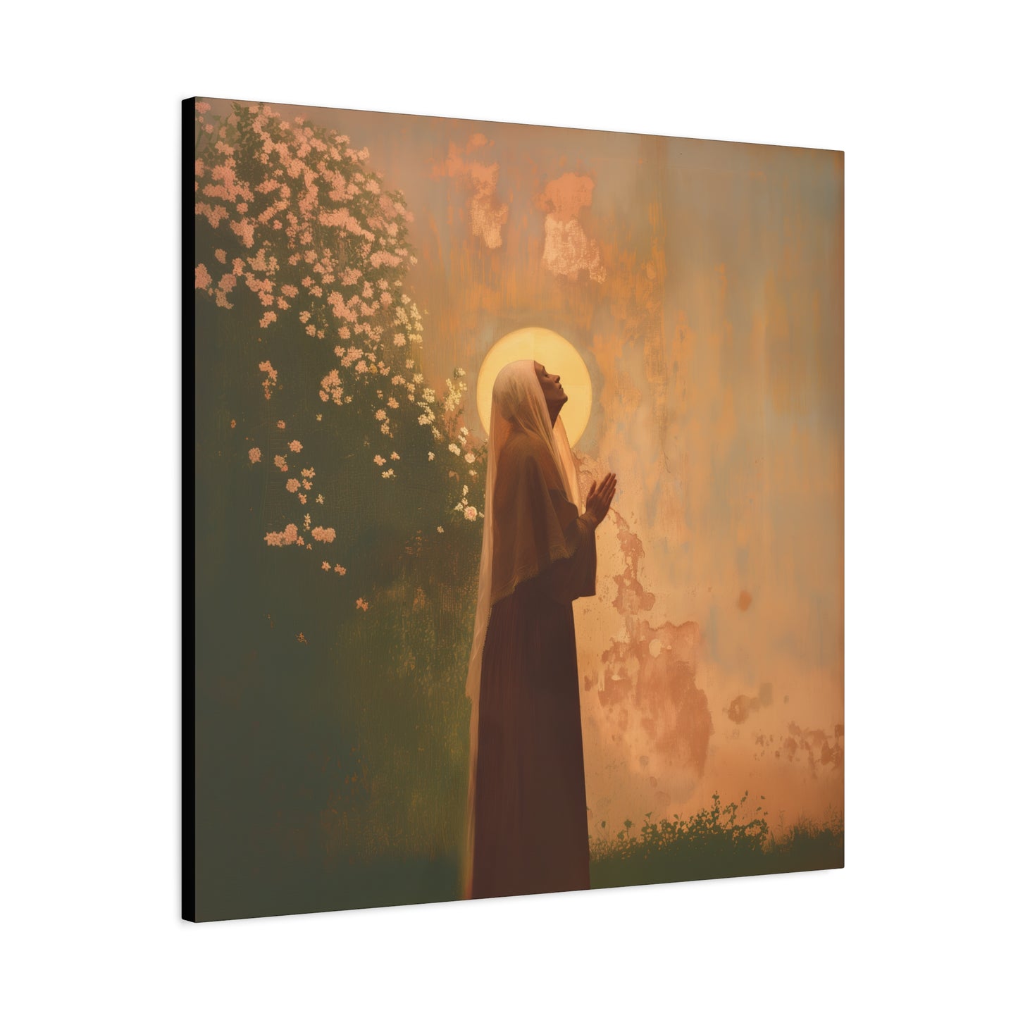Saint Monica - Museum Wrapped Canvas - Sanctified Souls Print - Religious Art for your Home - Angel Art - Religious