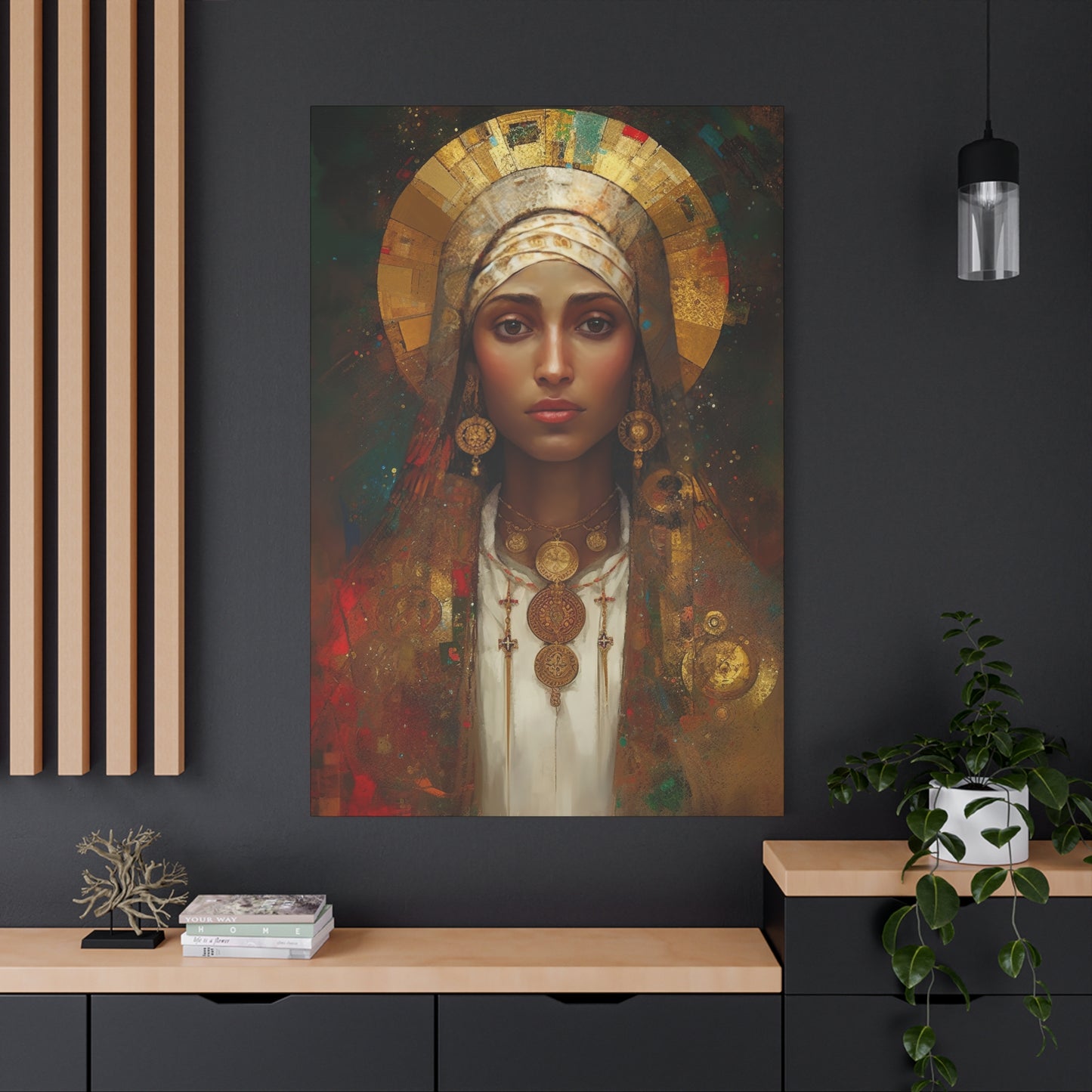 Saint Julia of Carthage - Museum Wrapped Canvas - Sanctified Souls Print - Religious Art for your Home