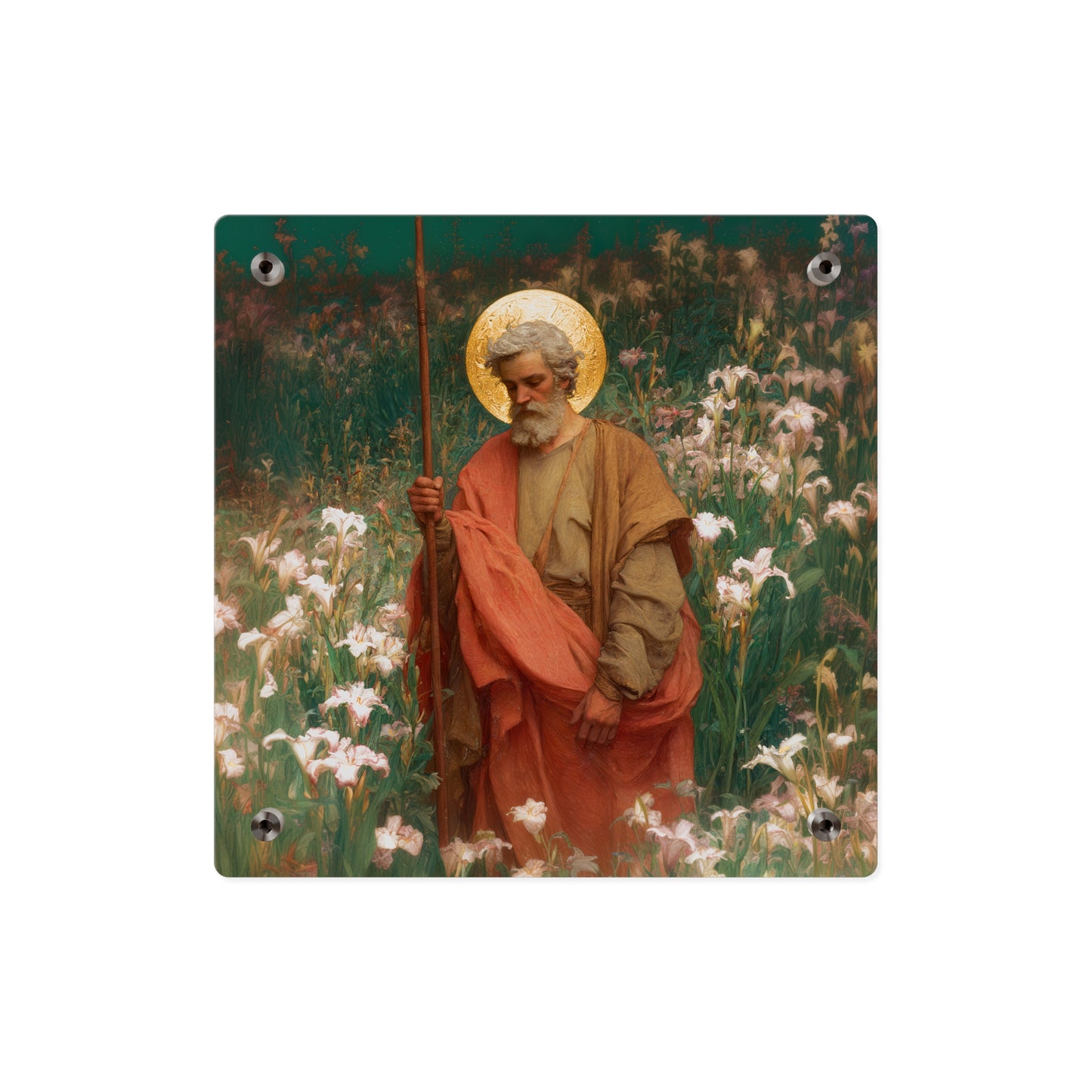 Saint James the Lesser Wall Art Panel - Ready to Hang Acrylic Print - Catholic Saint Art - Patron Saint Print - No Frame needed
