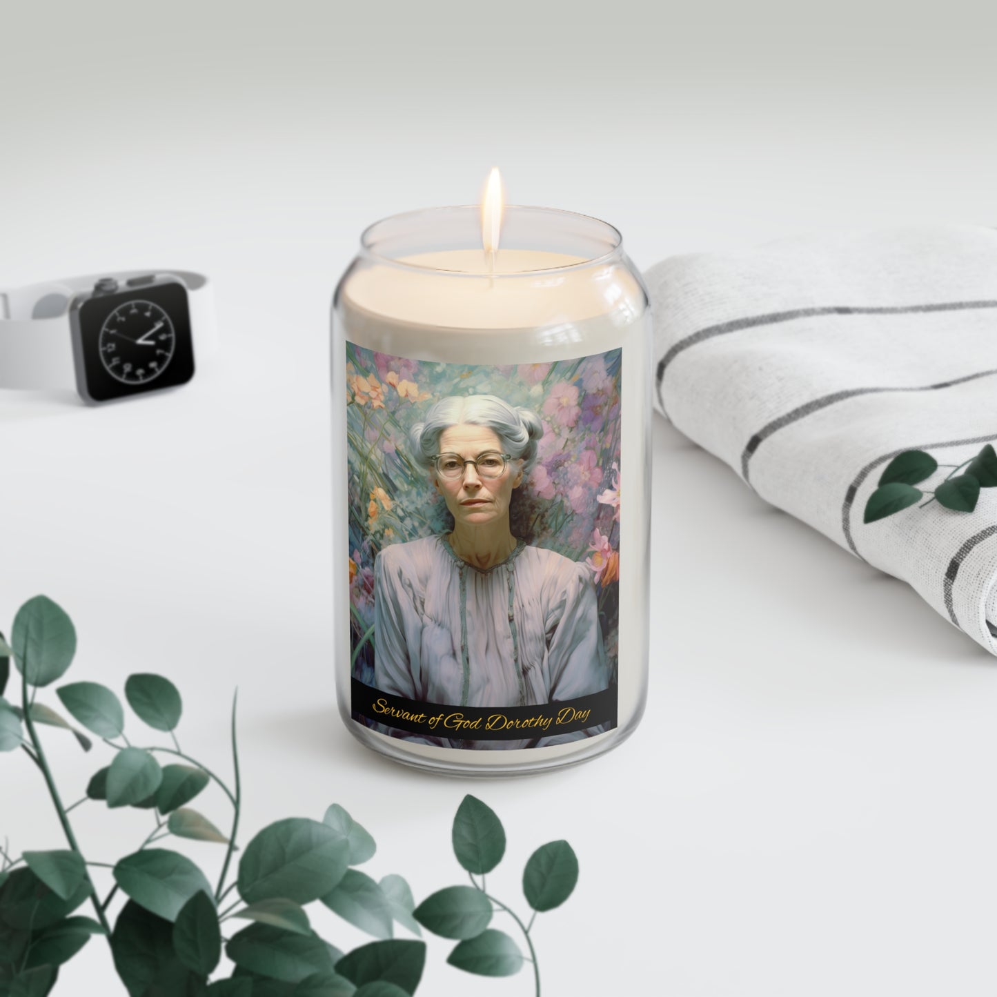 Servant of God Dorothy Day - Scented Prayer Candle, 13.75oz - Candle - Catholic Art - prayer room Scented Candle - Catholic Saint Art