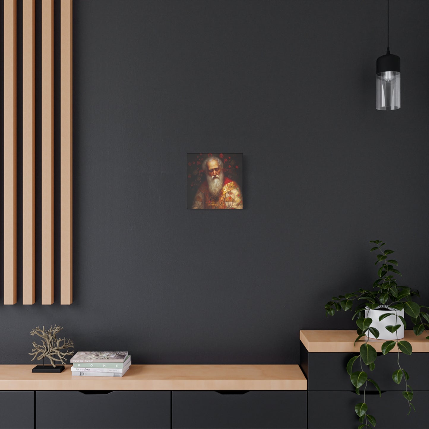 Saint Nicholas - Museum Wrapped Canvas - Sanctified Souls Print - Religious Art for your Home - Father Christmas - Catholic Christmas