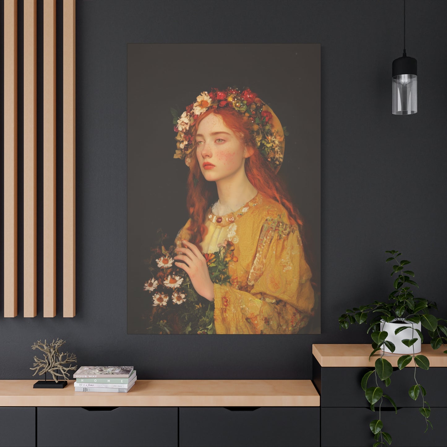 Radiance of Repentance - Mary Magdalene's Renewal - Museum Wrapped Canvas - Print - Religious Art for your Home - Prayer Room - Catholic