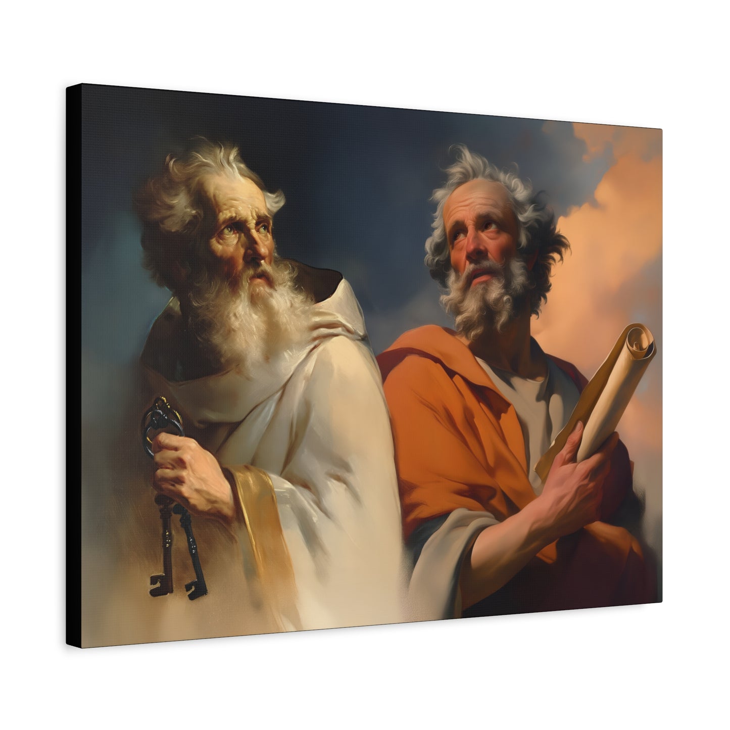 Saint Peter and Saint Paul - Museum Wrapped Canvas - Print - Religious Art for your Home - Christian print