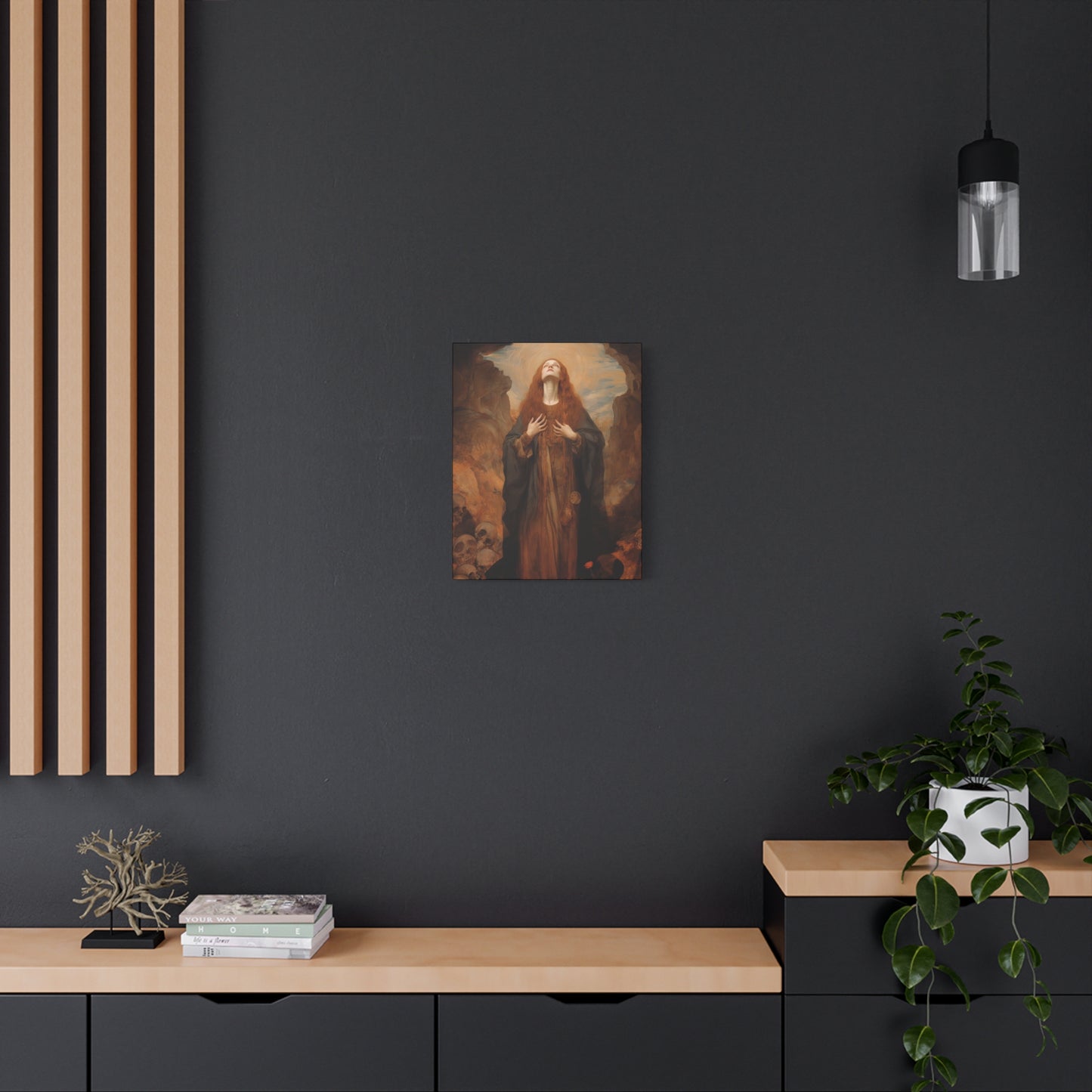 Saint Rosalia - Museum Wrapped Canvas - Sanctified Souls Print - Religious Art for your Home