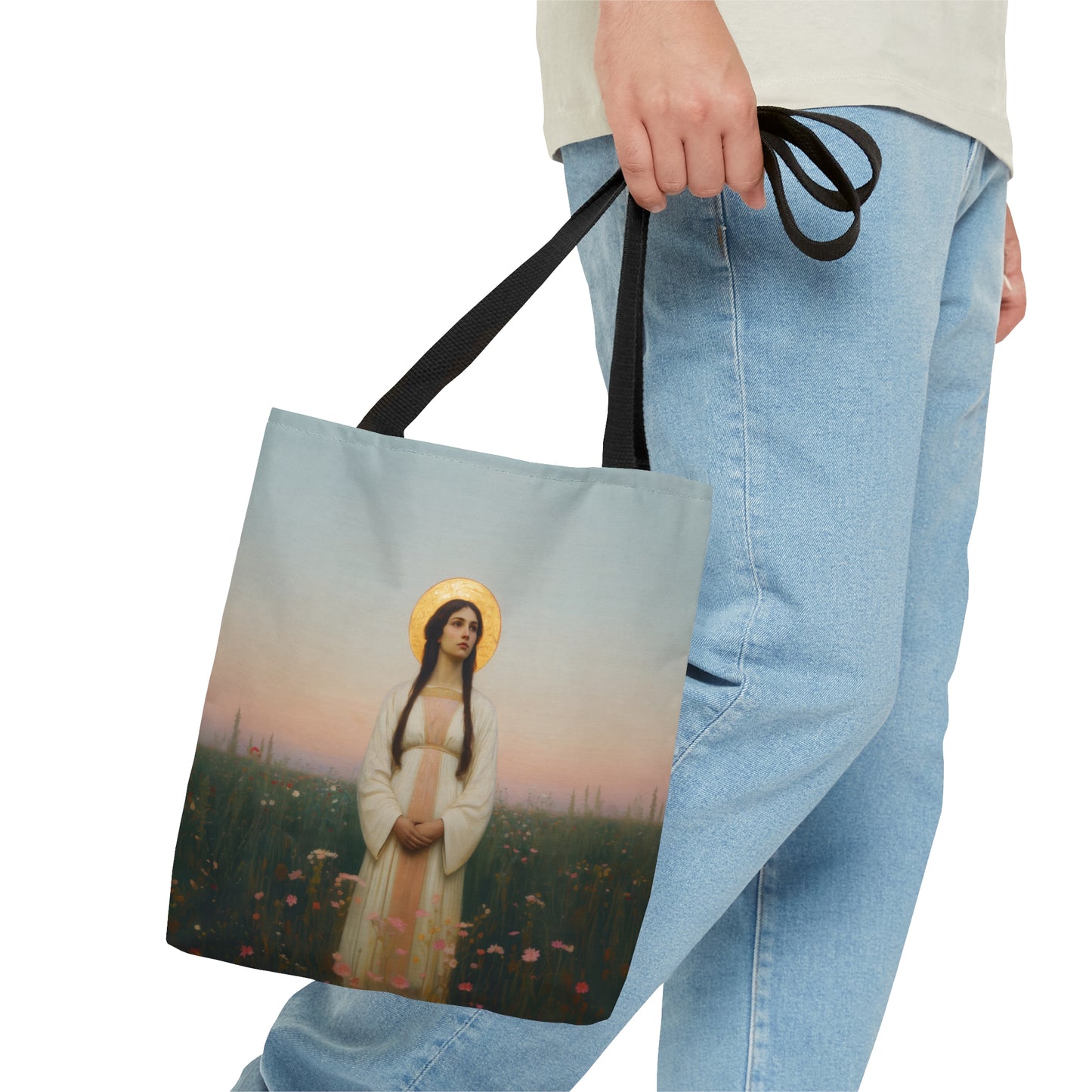 Saint Sabina - Tote Bag - Large Medium Small Faith Art Bag - Bible Study Faith Purse - Double Sided