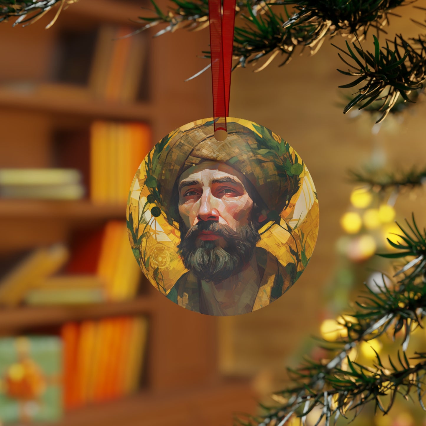 Saint Isidore the Farmer - Religious Holiday Christmas Ornament and Keepsake - Double sided Keepsake Religious Ornament