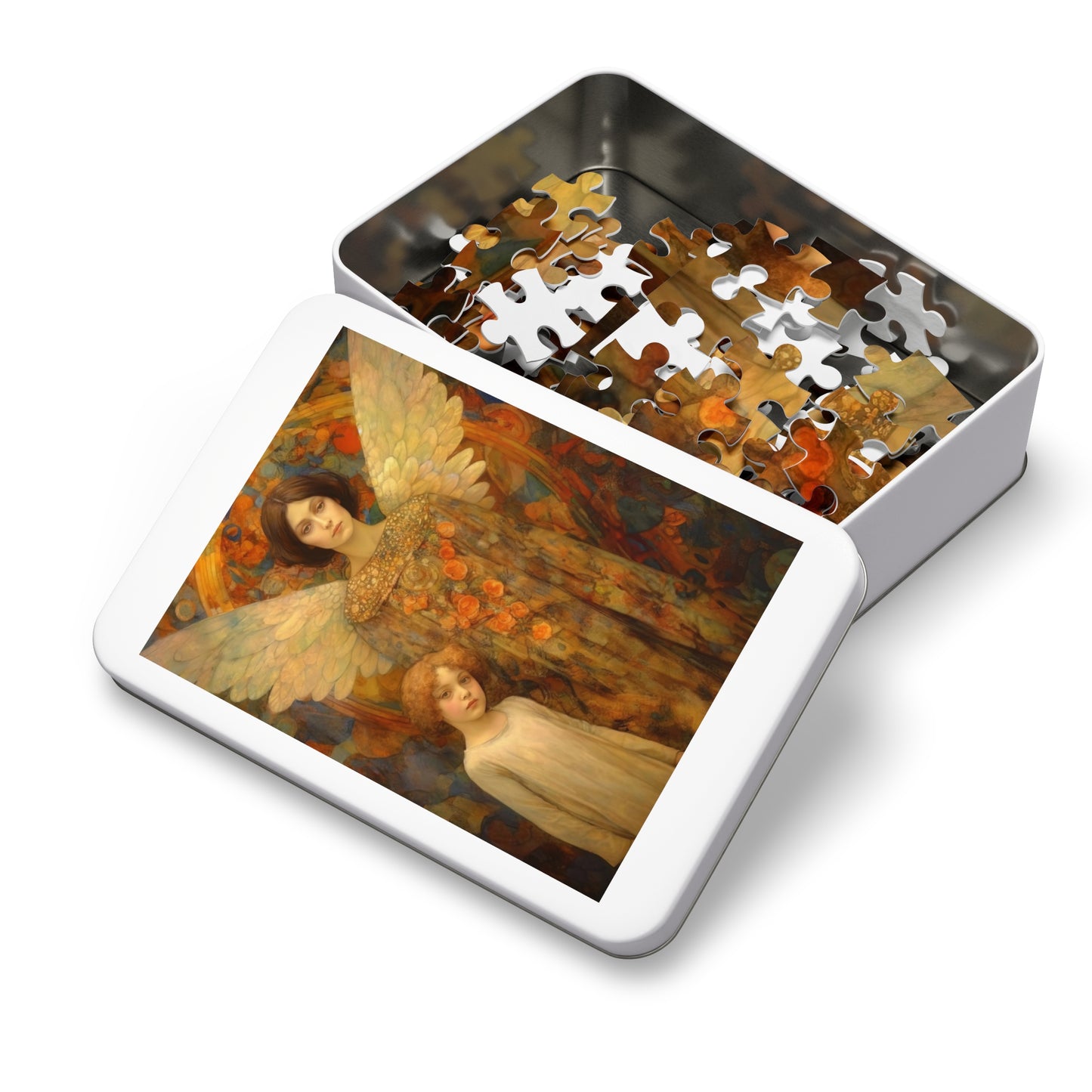 Heavens Guardians - Puzzle and Keepsake Tin - Religious Jigsaw Puzzle (30, 110, 252, 500,1000-Piece) - Religious Puzzle - Angel Art