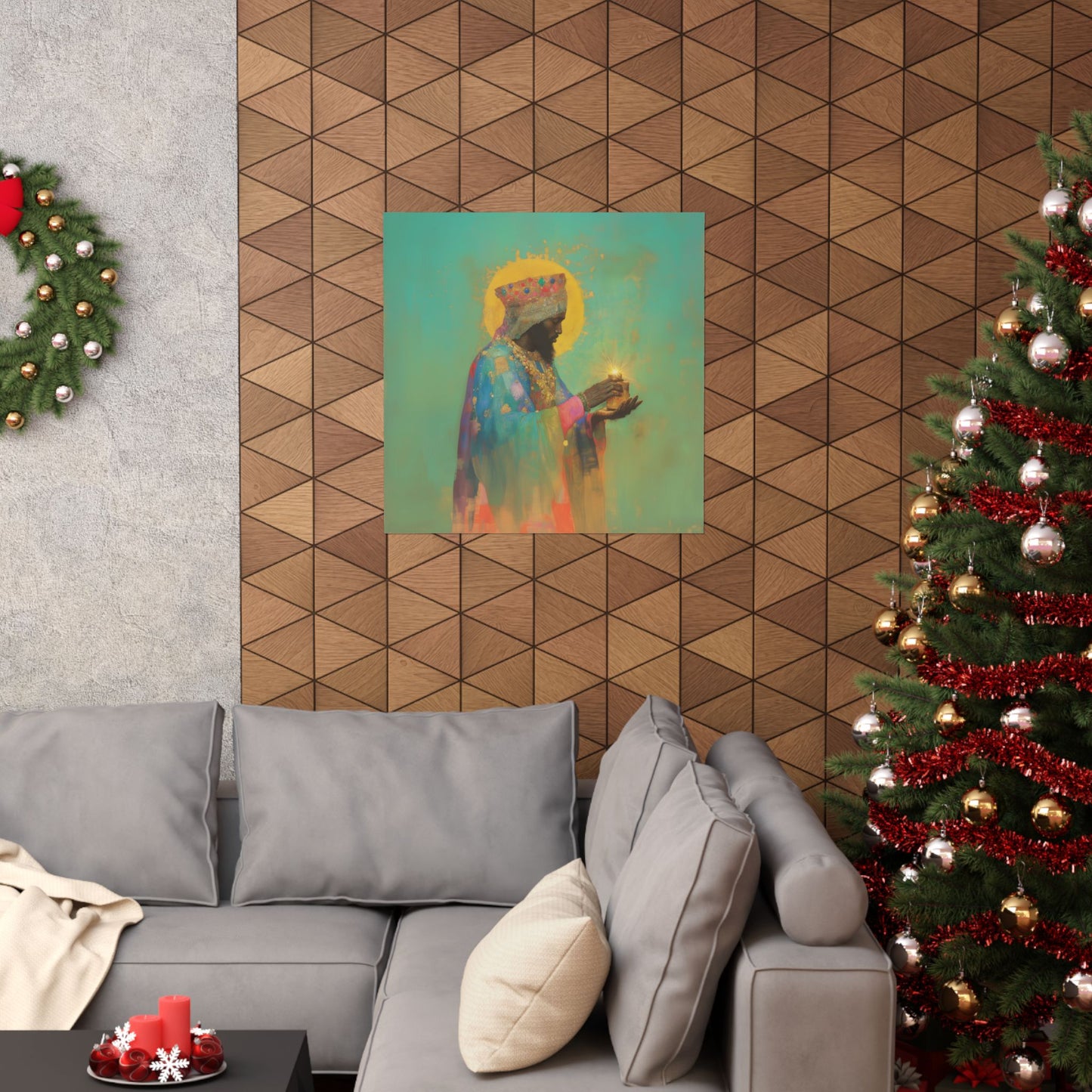 Balthazar and the Gift of Foretold Sorrow - 3 Wise Men - Sanctified Souls Print - Multiple Sizes - Premium Matte Vertical Posters