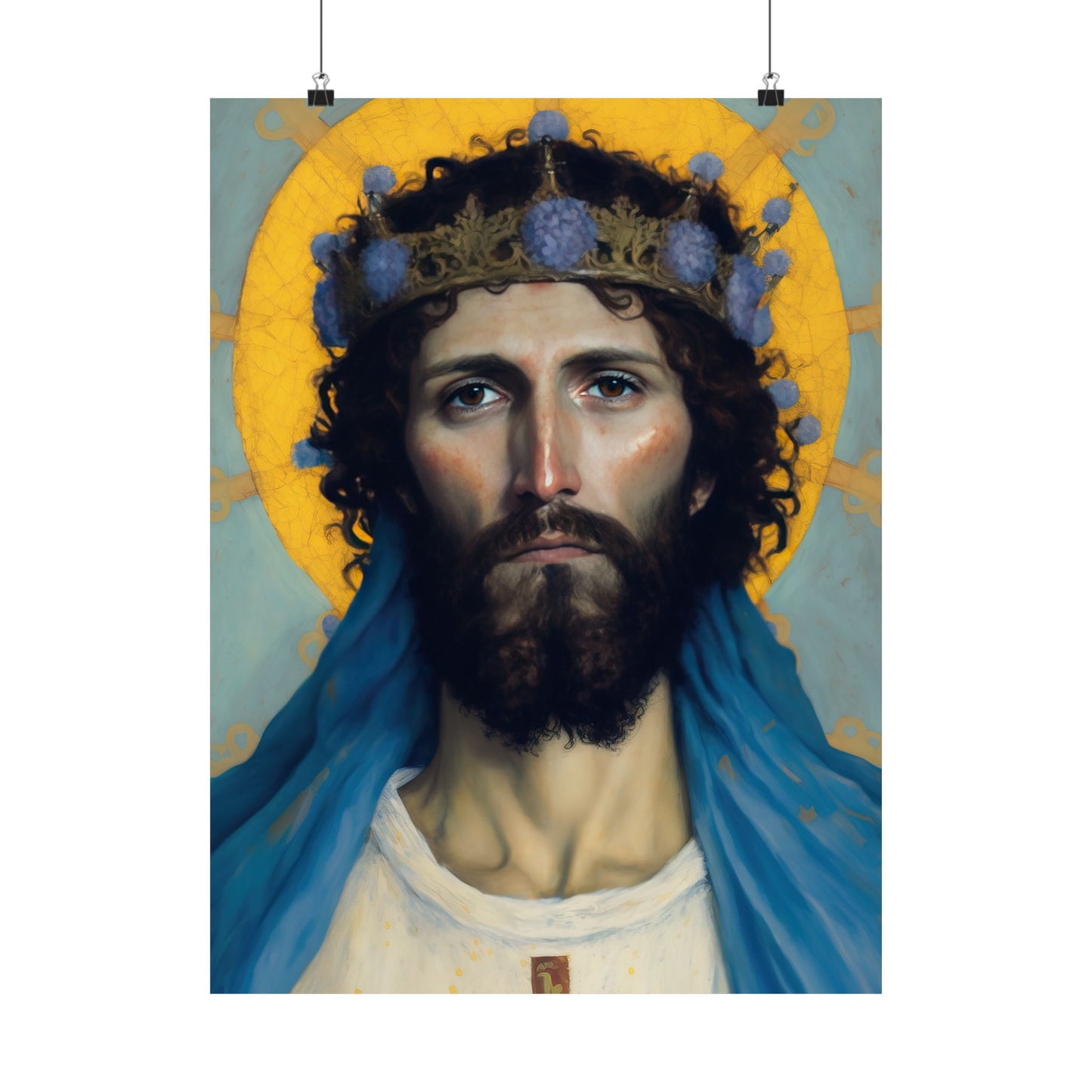 Portrait of Christ our Lord - Print - Sanctified Souls Print - Multiple Sizes - Premium Matte Vertical Posters - Christ our Lord Print