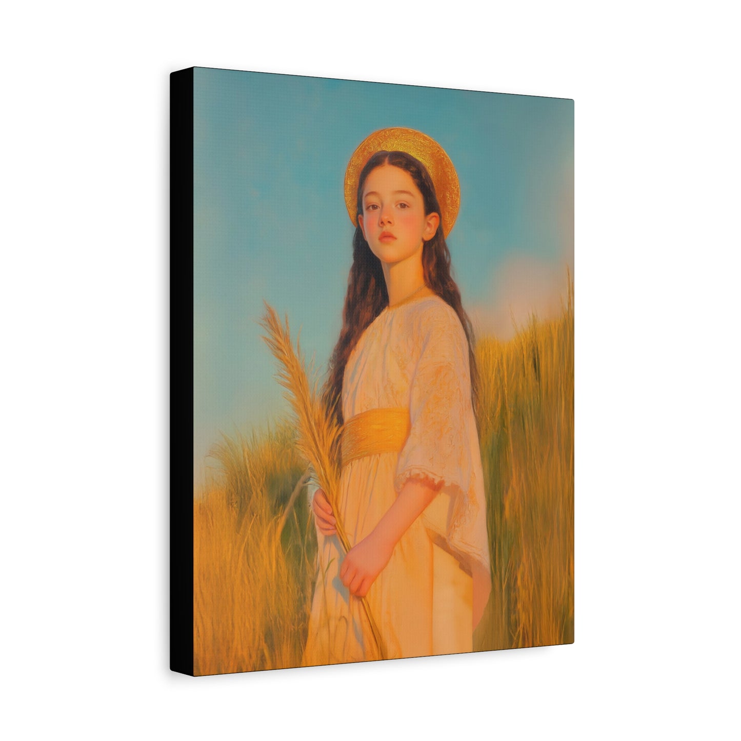 Saint Faith - Multiple Sizes - Catholic Home art - Museum Wrapped Canvas - Sanctified Souls Print - Martyr Saint
