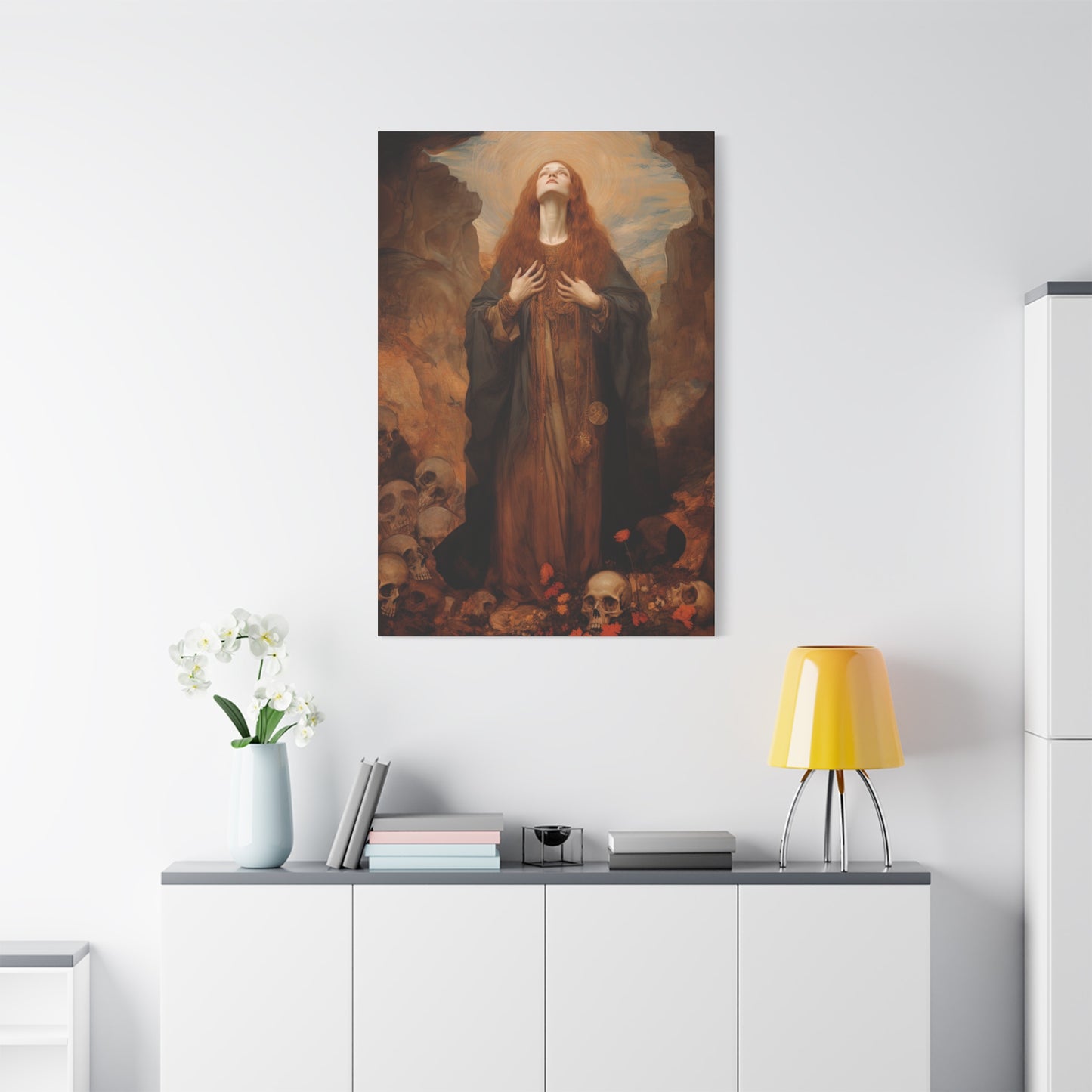 Saint Rosalia - Museum Wrapped Canvas - Sanctified Souls Print - Religious Art for your Home