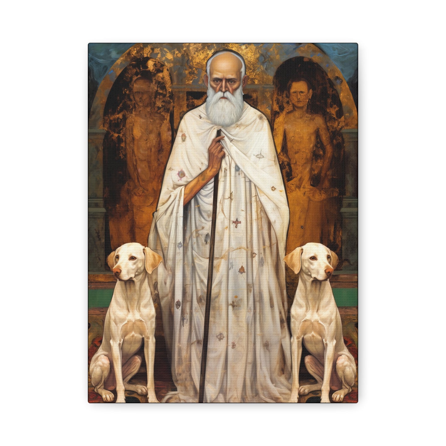 Saint Lazarus of Bethany Canvas Print - Multiple Sizes - Catholic Home art - Museum Wrapped Canvas - Sanctified Souls Print