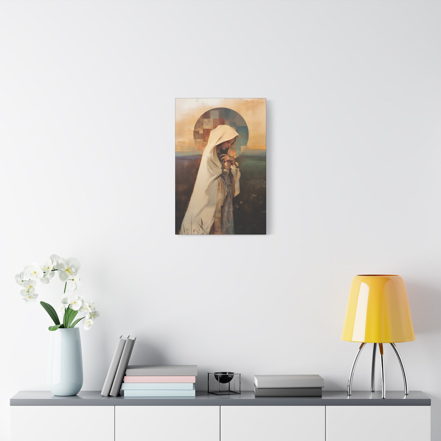 Our Lady of the Prairie - Multiple Sizes - Catholic Home art - Museum Wrapped Canvas - Sanctified Souls Print