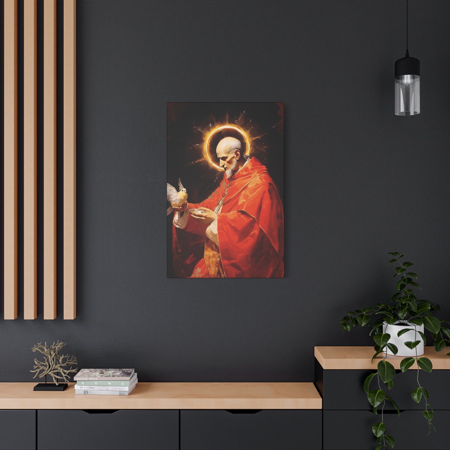 Pope Saint Gregory the Great - Museum Wrapped Canvas - Sanctified Souls Print - Religious Art for your Home