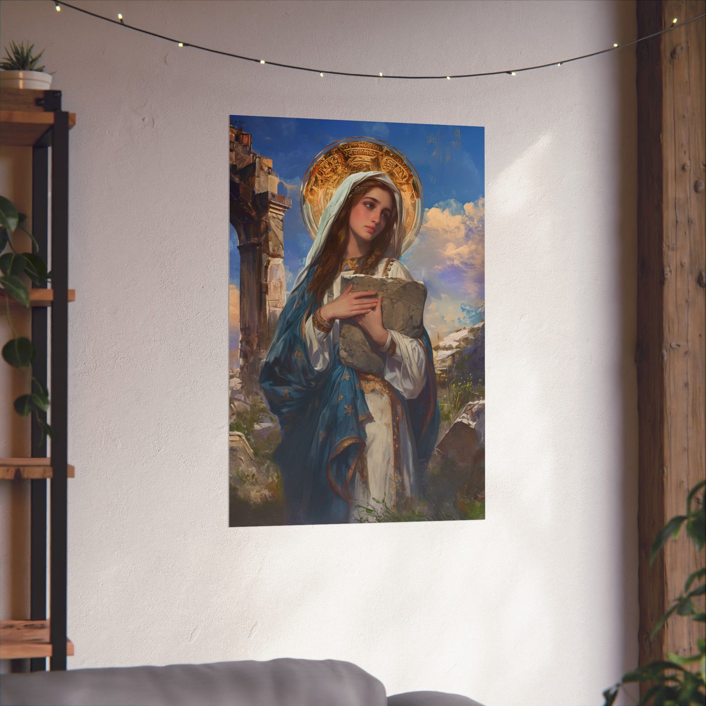 Saint Euphrasia of Constantinople Print - Sanctified Souls Print - Multiple Sizes - Premium Matte Vertical Posters