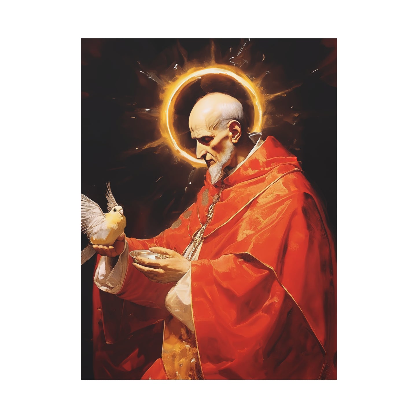 Pope Saint Gregory the Great - Museum Wrapped Canvas - Sanctified Souls Print - Religious Art for your Home