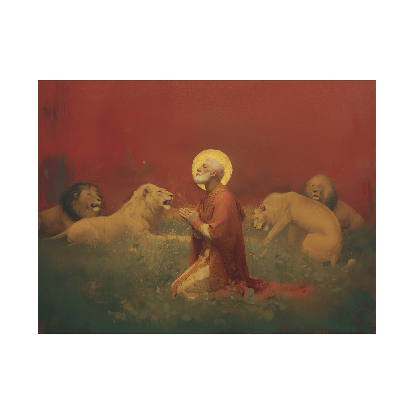 Saint Ignatius of Antioch - Museum Wrapped Canvas - Sanctified Souls Print - Religious Art for your Home - Catholic Patron Saint Art