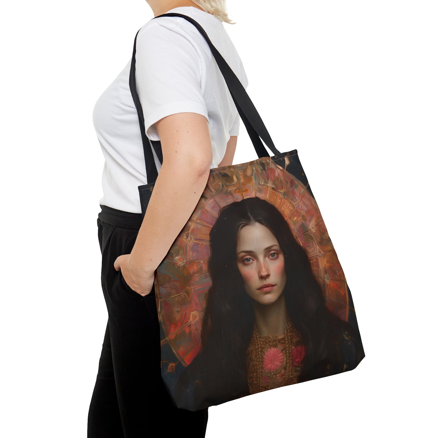 Saint Susanna Tote Bag - Large Medium Small Faith Art Bag - Re usable Tote Purse - Double Sided - Catholic Art Bag