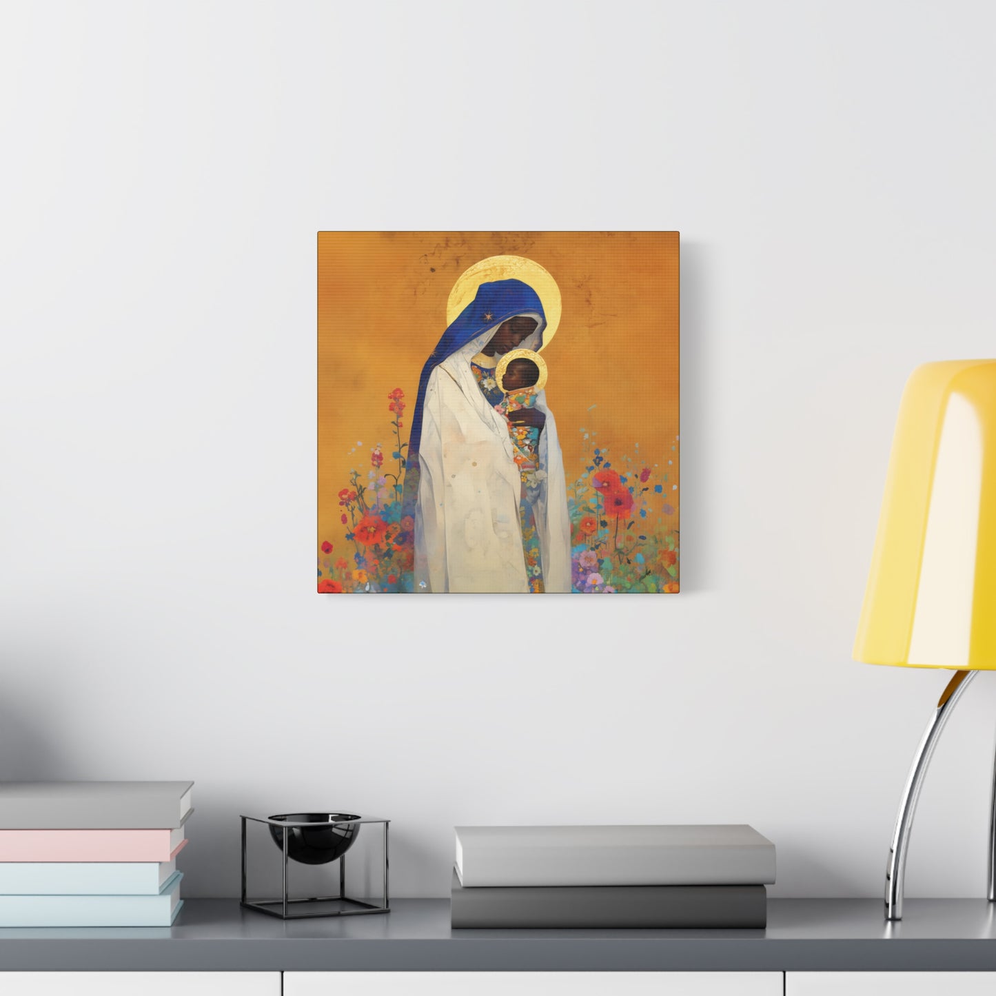 The Divine Embrace- Our Lady of Kibeho's Love - Museum Wrapped Canvas - Print - Religious Art for your Home - Christian print - Religious