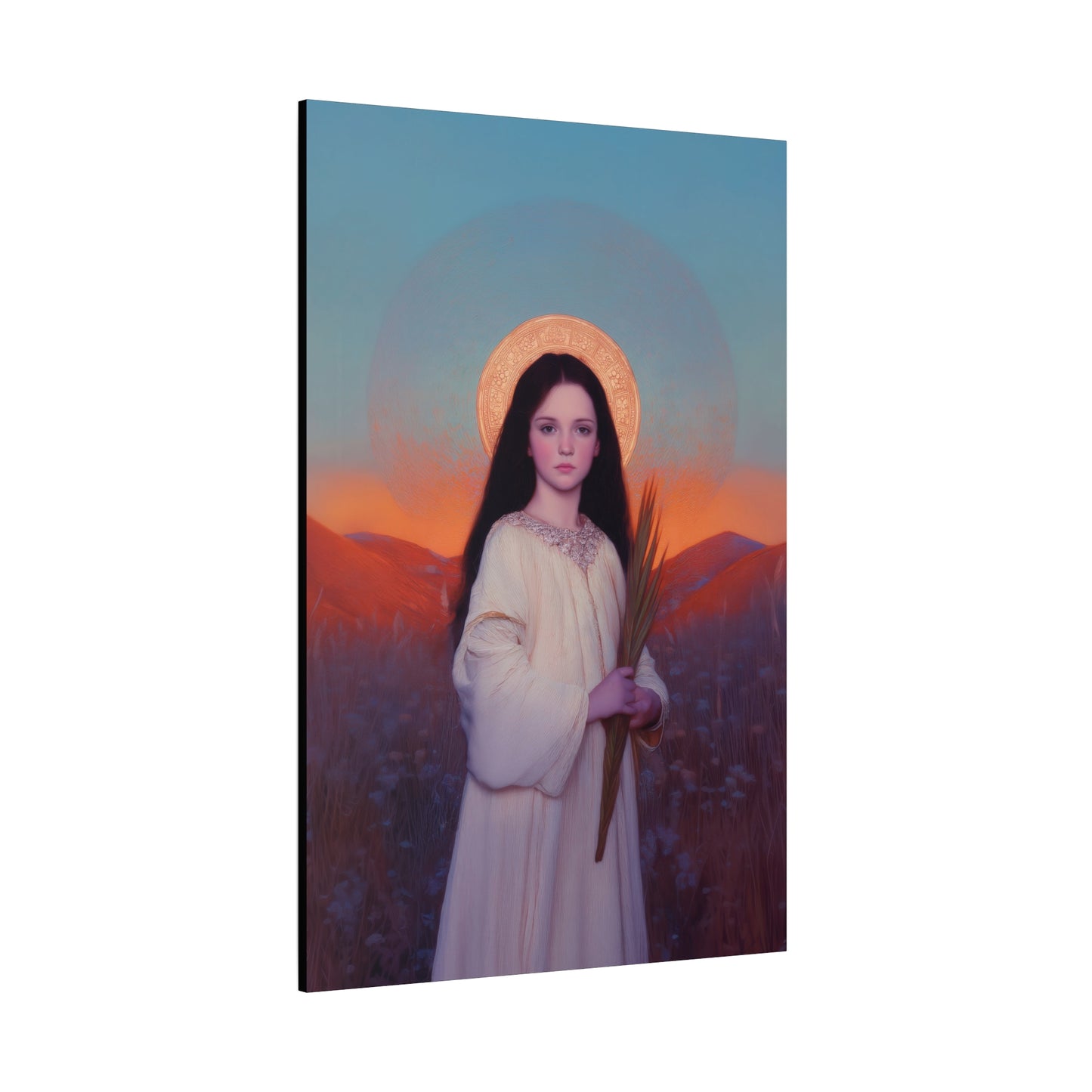 Saint Hope - Multiple Sizes - Catholic Home art - Museum Wrapped Canvas - Sanctified Souls Print - Martyr Saint