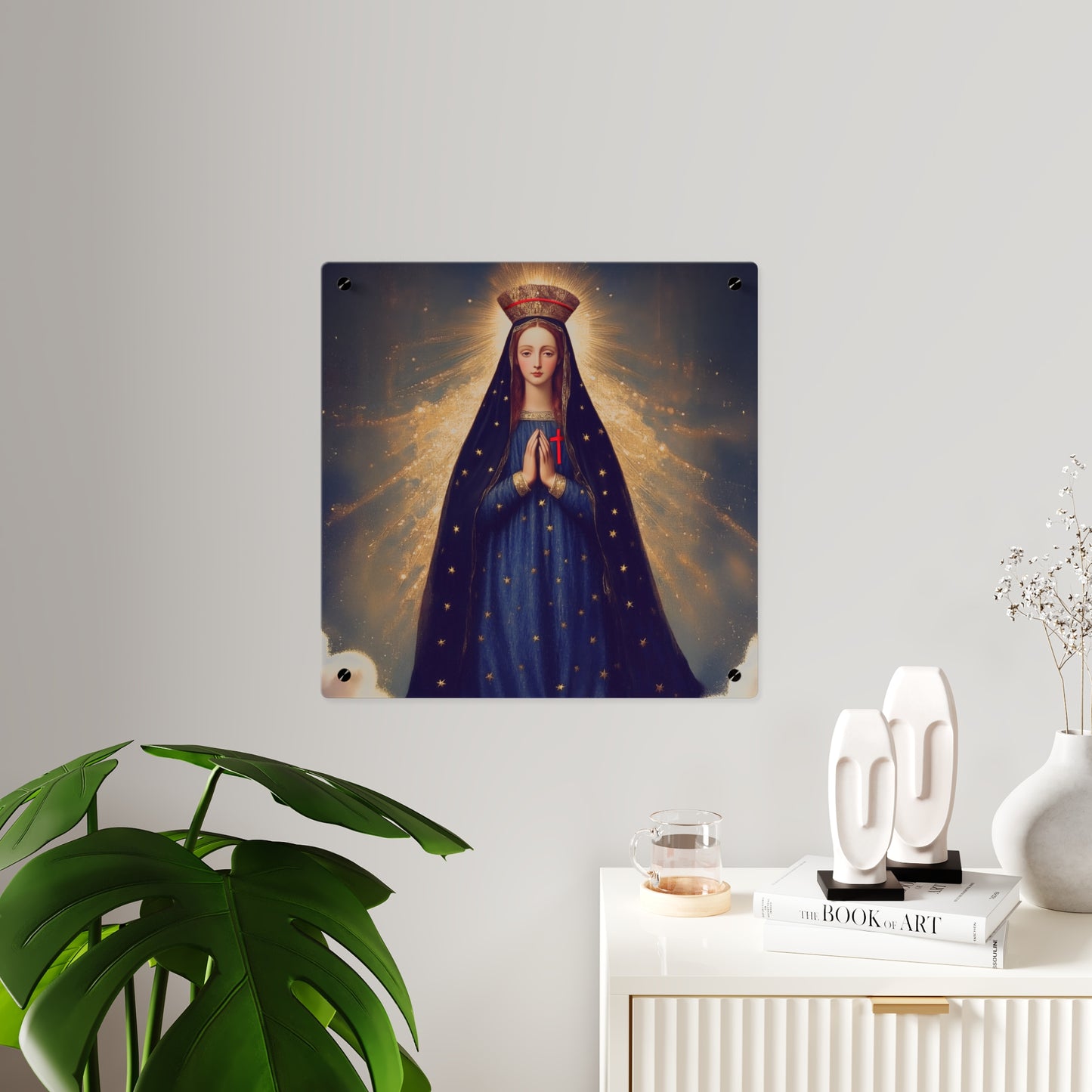 Our Lady of Pontmain Wall Art Panel - Ready to Hang Acrylic Print - Catholic Saint Art - Patron Saint Print - Mother Mary Art