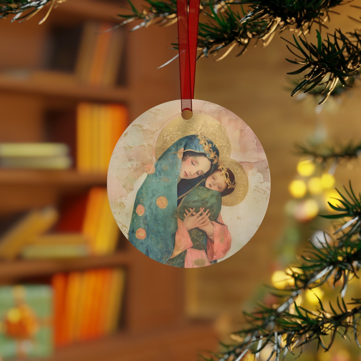 The Sweet Advocate of Souls - Mary, Help of Christians - Ornament - Religious Holiday Christmas Ornament and Keepsake - Double sided