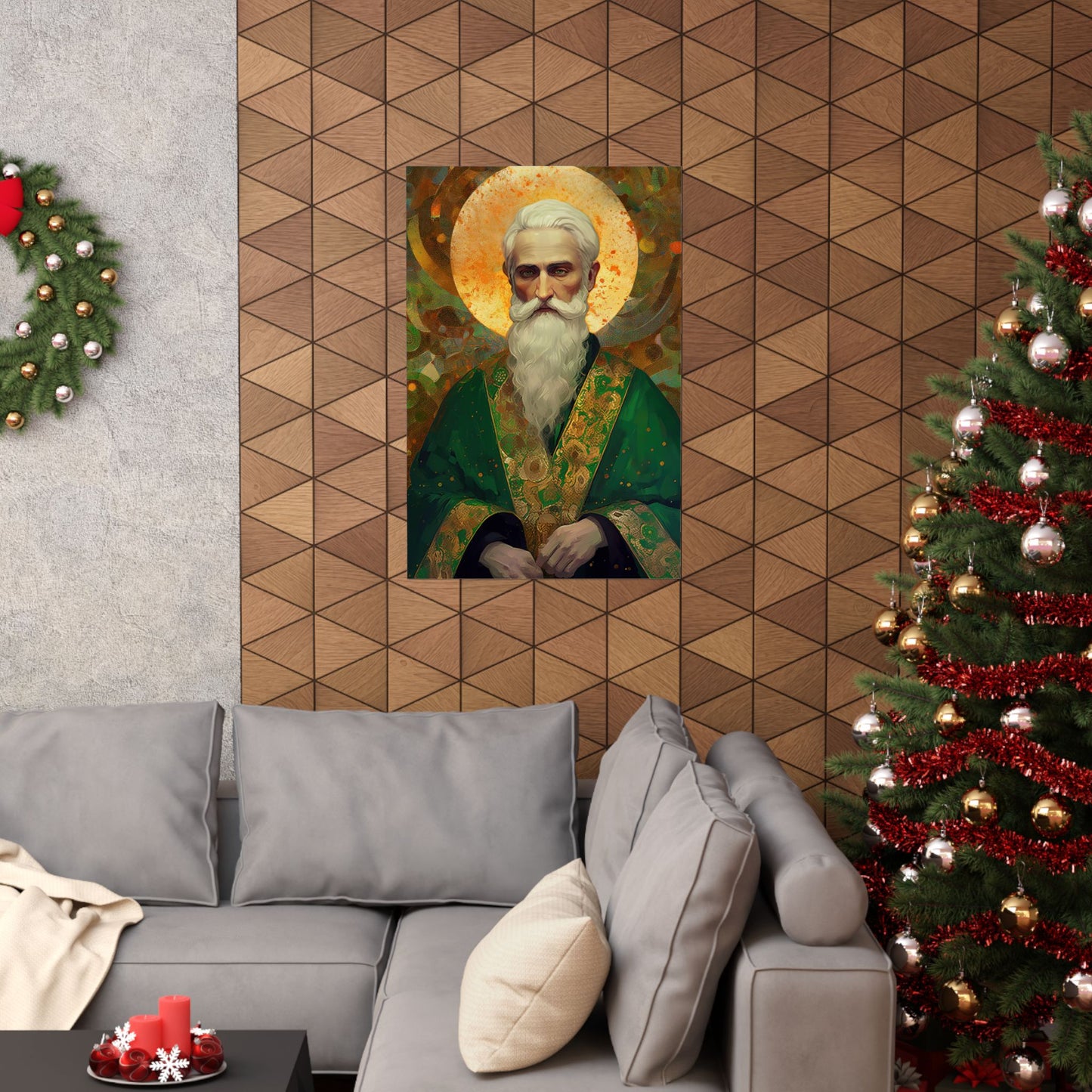 Saint Patrick Print - Sanctified Souls Print - Multiple Sizes - Premium Matte Vertical Posters
