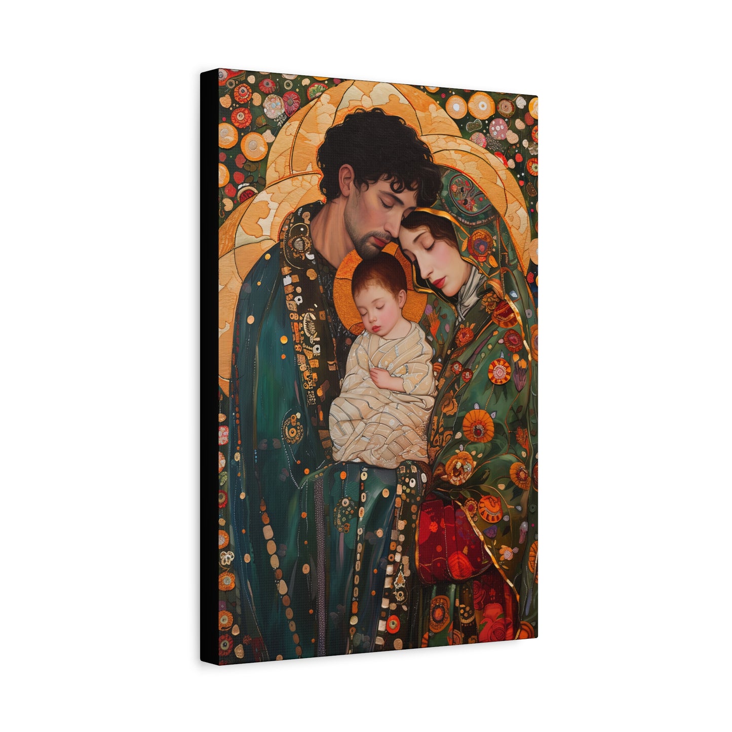 Guiding Light - The Holy Family - Museum Wrapped Canvas - Sanctified Souls Print - Religious Art - Jesus, Mary and Joseph Art
