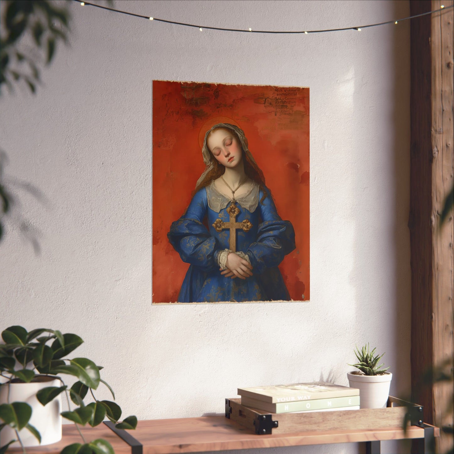 Saint Philomena of San Severino Poster Print - Sanctified Souls Print - Multiple Sizes - Premium Posters - Catholic Art for your home