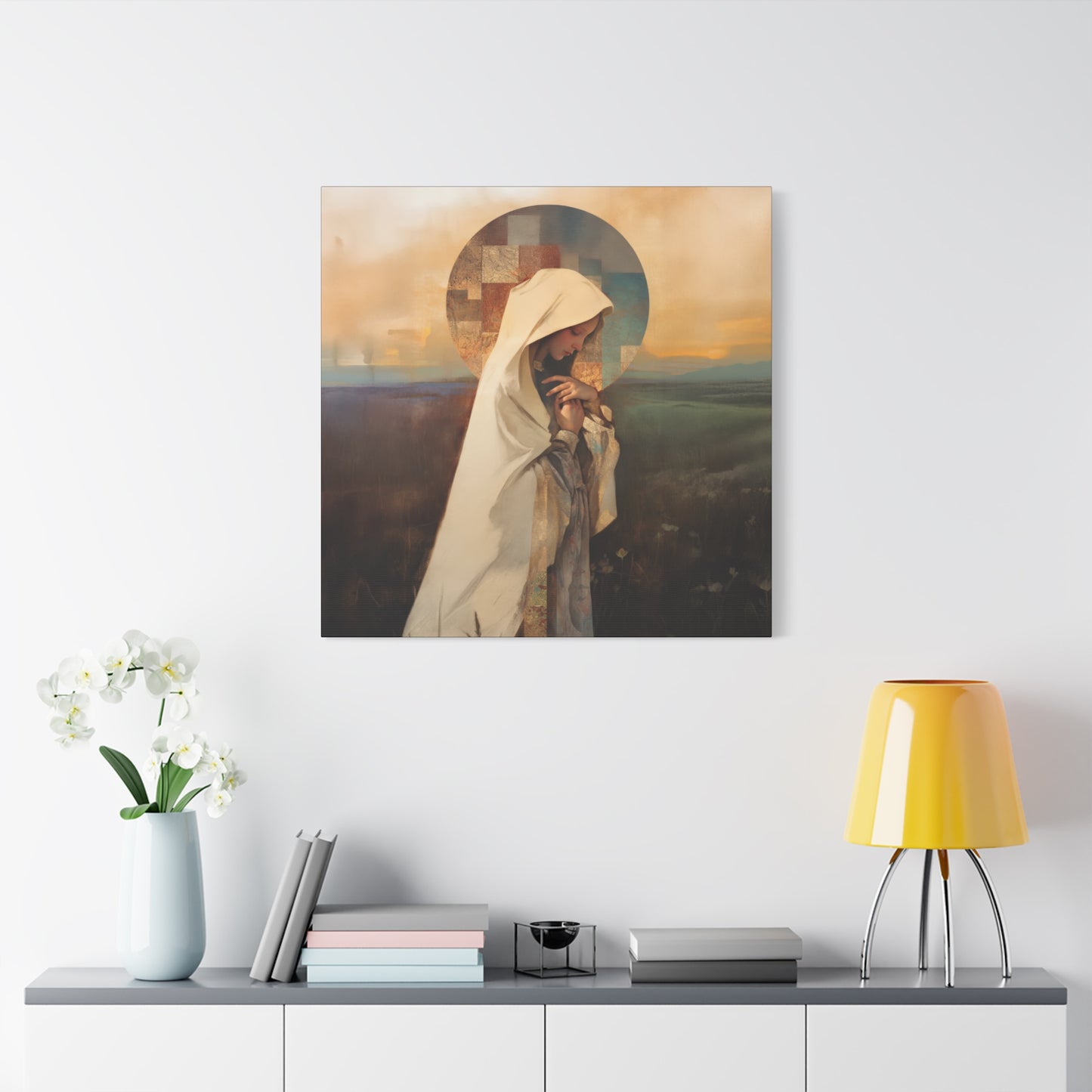 Our Lady of the Prairie - Multiple Sizes - Catholic Home art - Museum Wrapped Canvas - Sanctified Souls Print