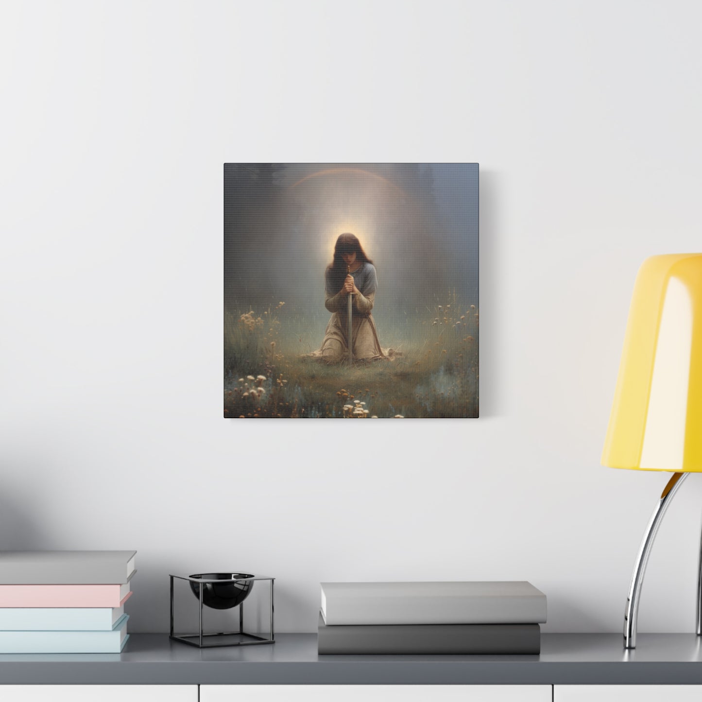 Saint Joan of Arc - Museum Wrapped Canvas - Sanctified Souls Print - Religious Art for your Home - Catholic Patron Saint Art