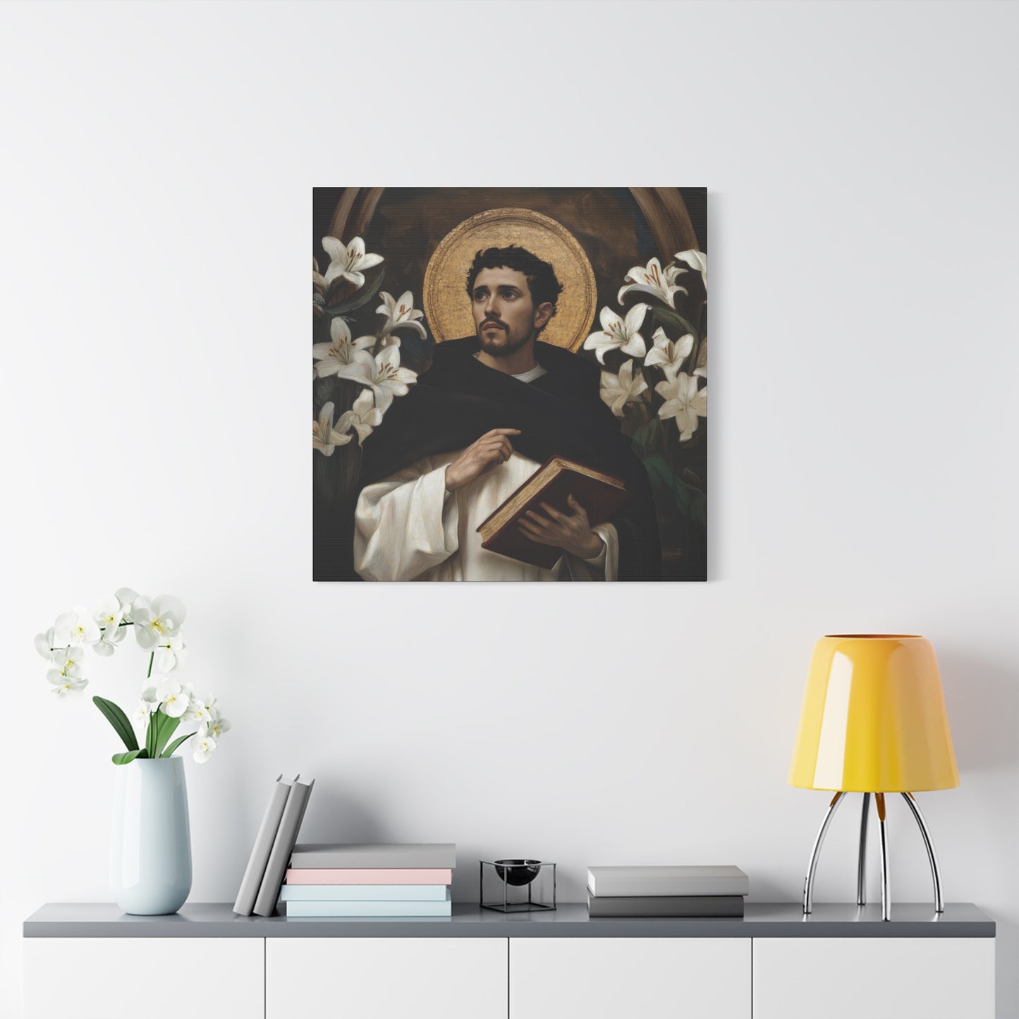 Saint Dominic - Museum Wrapped Canvas - Sanctified Souls Print - Religious Art for your Home - Catholic Patron Saint Art