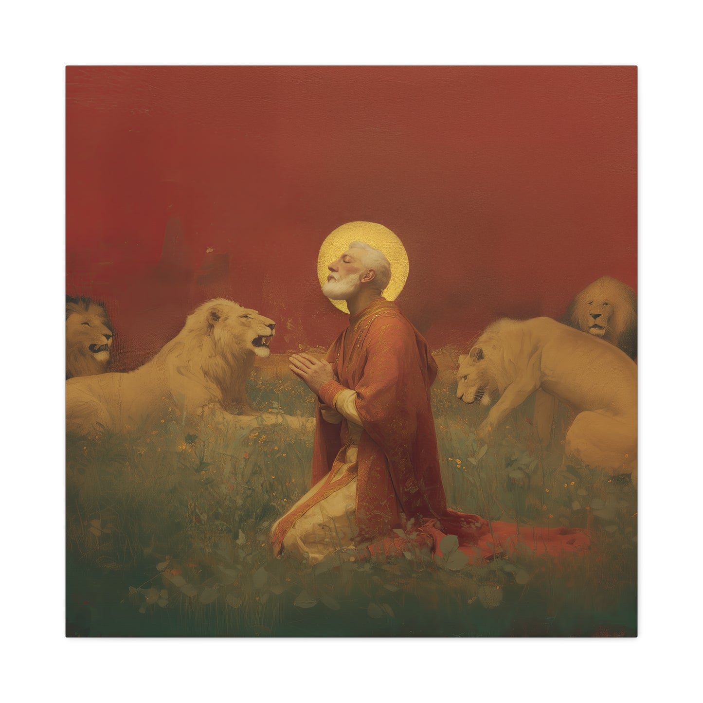 Saint Ignatius of Antioch - Museum Wrapped Canvas - Sanctified Souls Print - Religious Art for your Home - Catholic Patron Saint Art