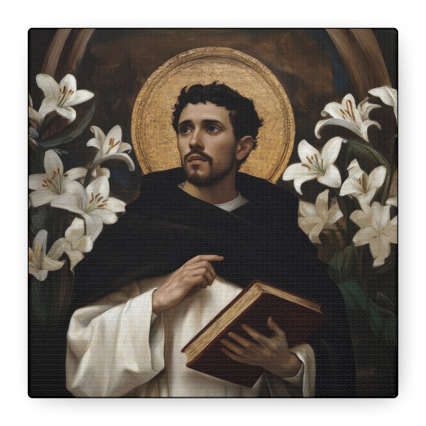 Saint Dominic - Museum Wrapped Canvas - Sanctified Souls Print - Religious Art for your Home - Catholic Patron Saint Art